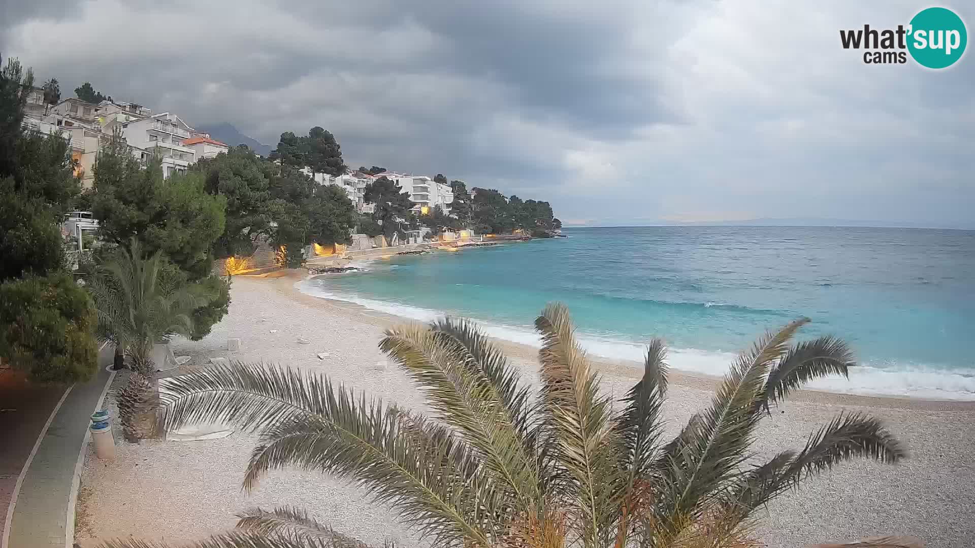 Webcam Lučica Beach Brela – Live View from the Adriatic Coast
