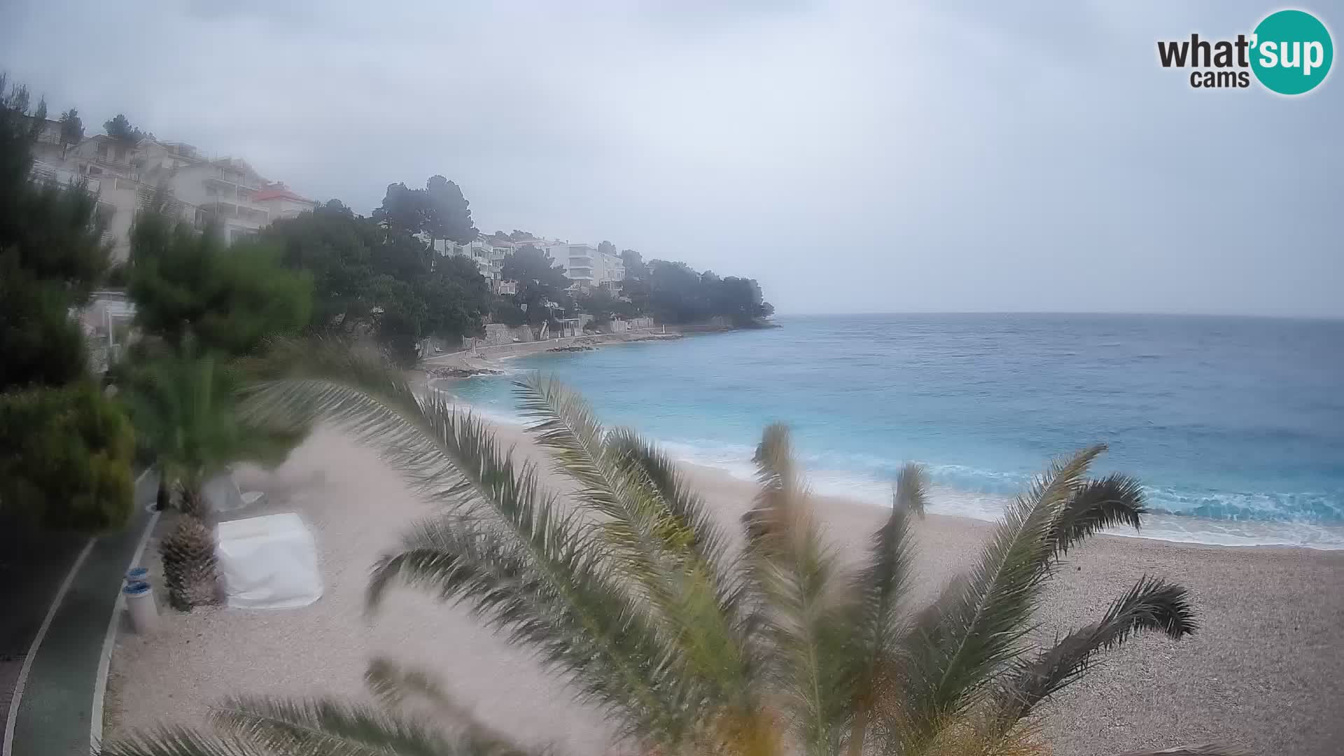 Webcam Spiaggia Lučica Brela – Vista live sulla costa adriatica