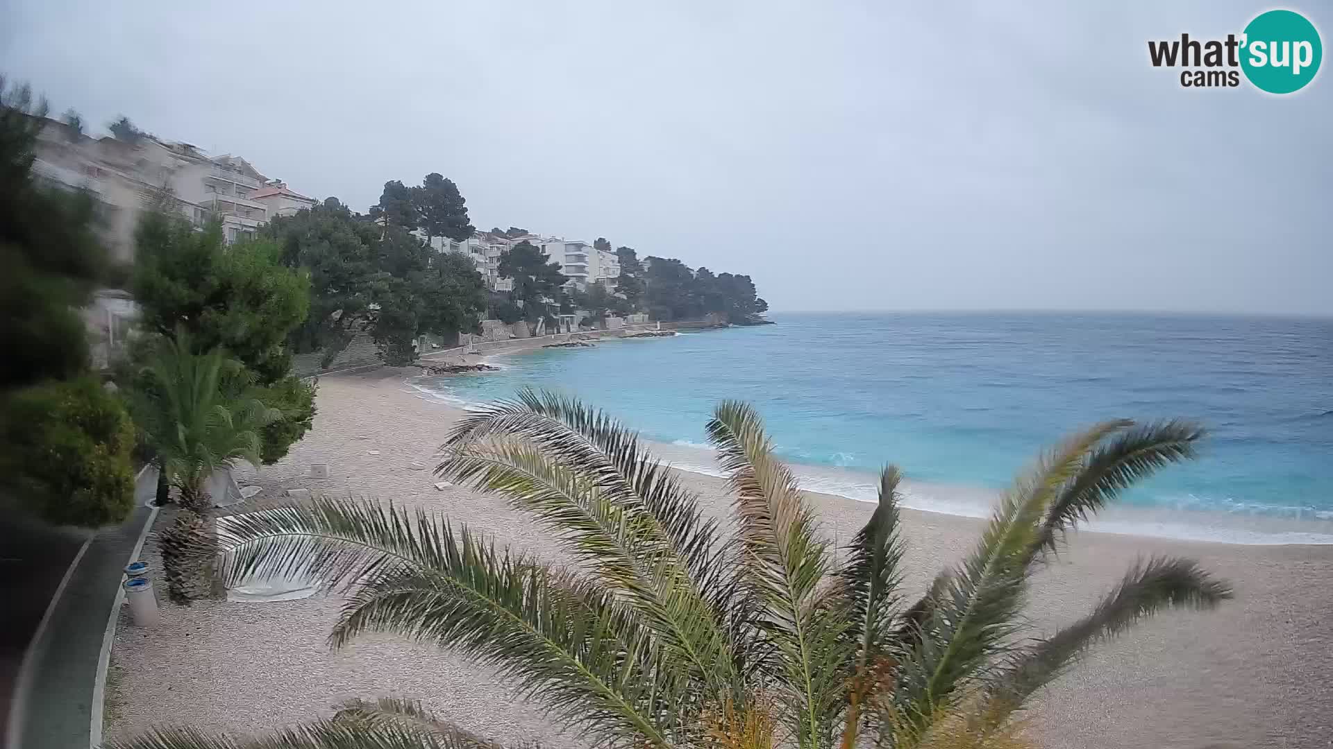 Webcam Lučica Beach Brela – Live View from the Adriatic Coast