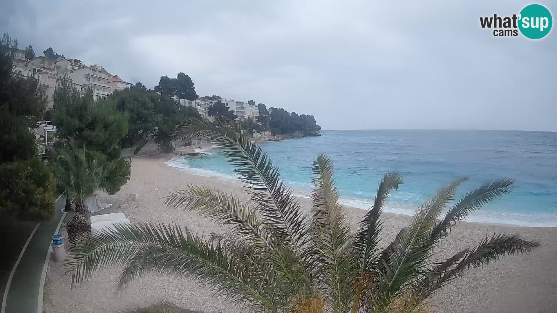 Webcam Lučica Beach Brela – Live View from the Adriatic Coast