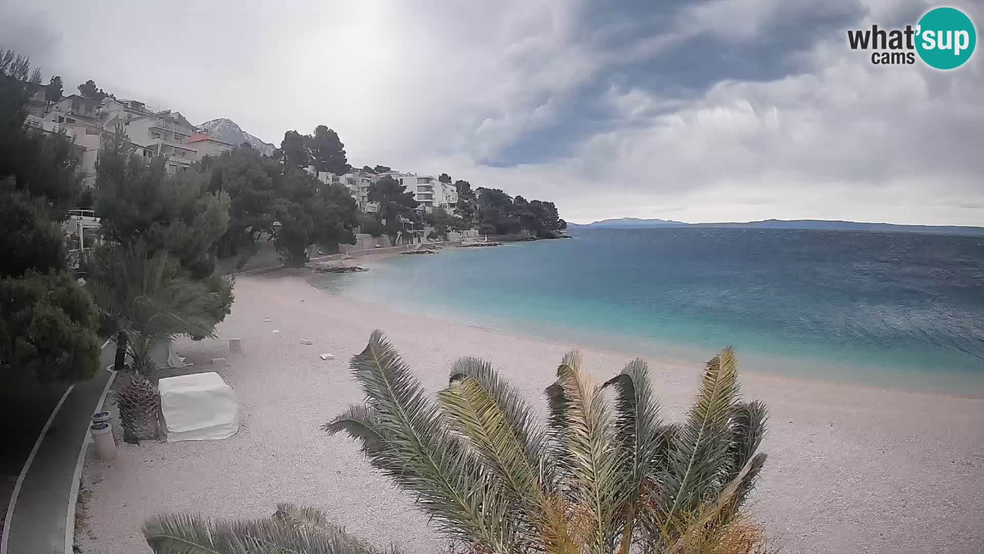 Webcam Lučica Beach Brela – Live View from the Adriatic Coast