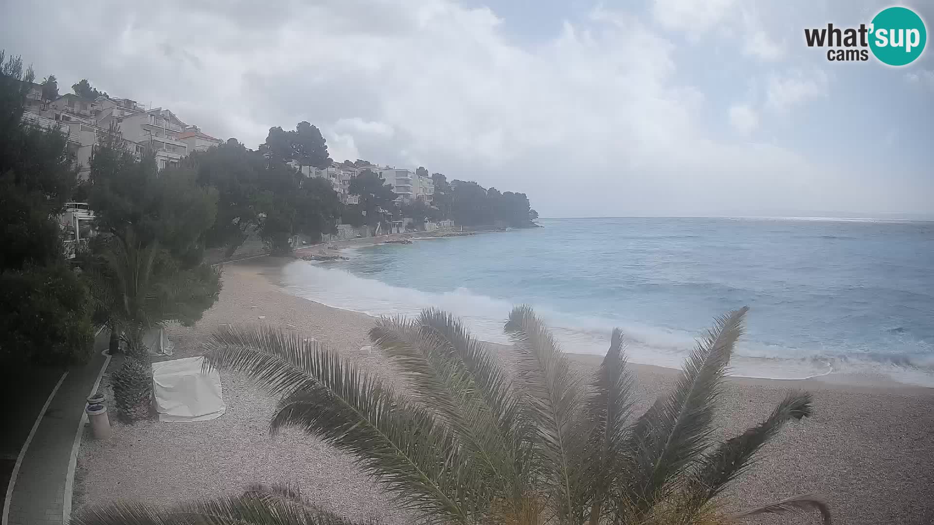 Webcam Lučica Beach Brela – Live View from the Adriatic Coast