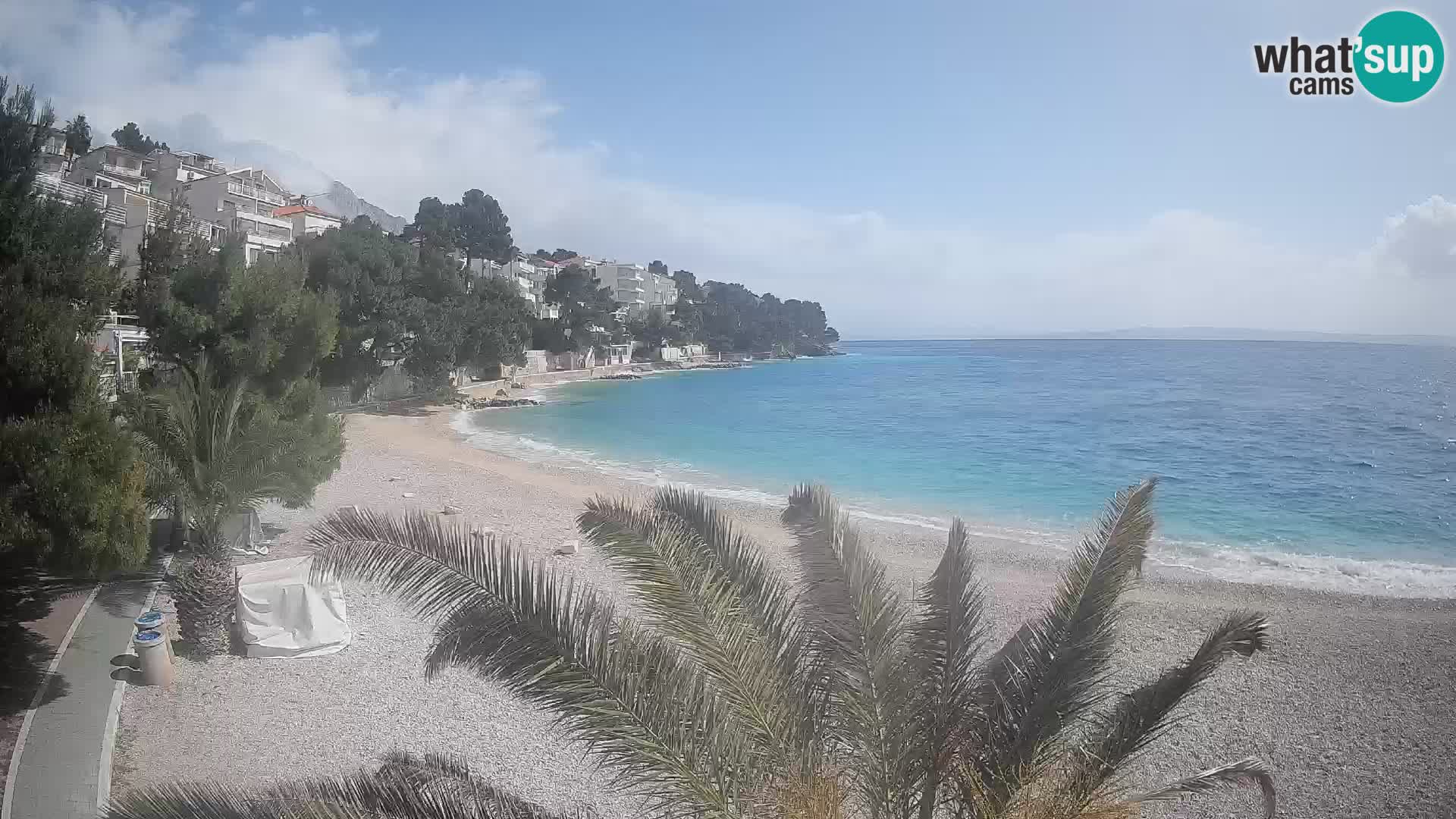 Webcam Lučica Beach Brela – Live View from the Adriatic Coast