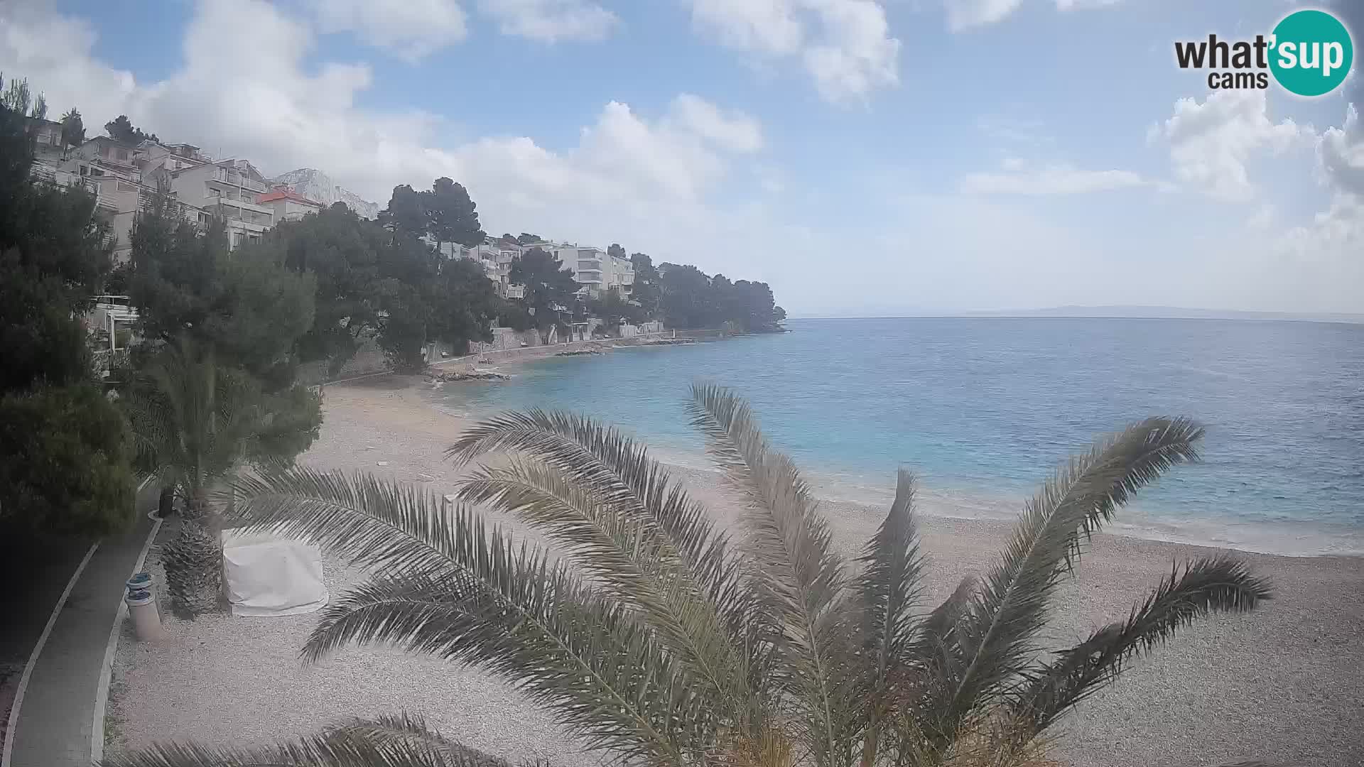 Webcam Lučica Beach Brela – Live View from the Adriatic Coast