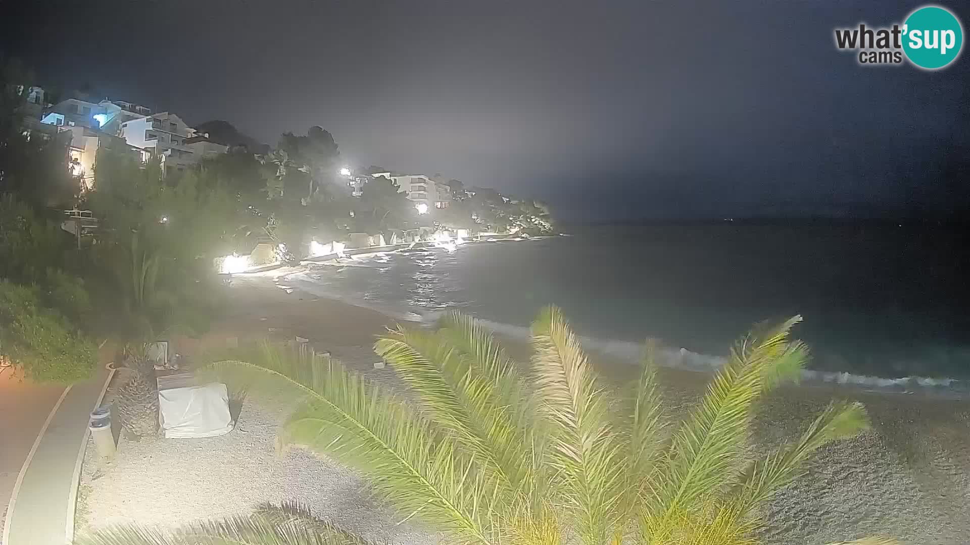Webcam Playa Lučica Brela – Vista en directo de la costa adriática