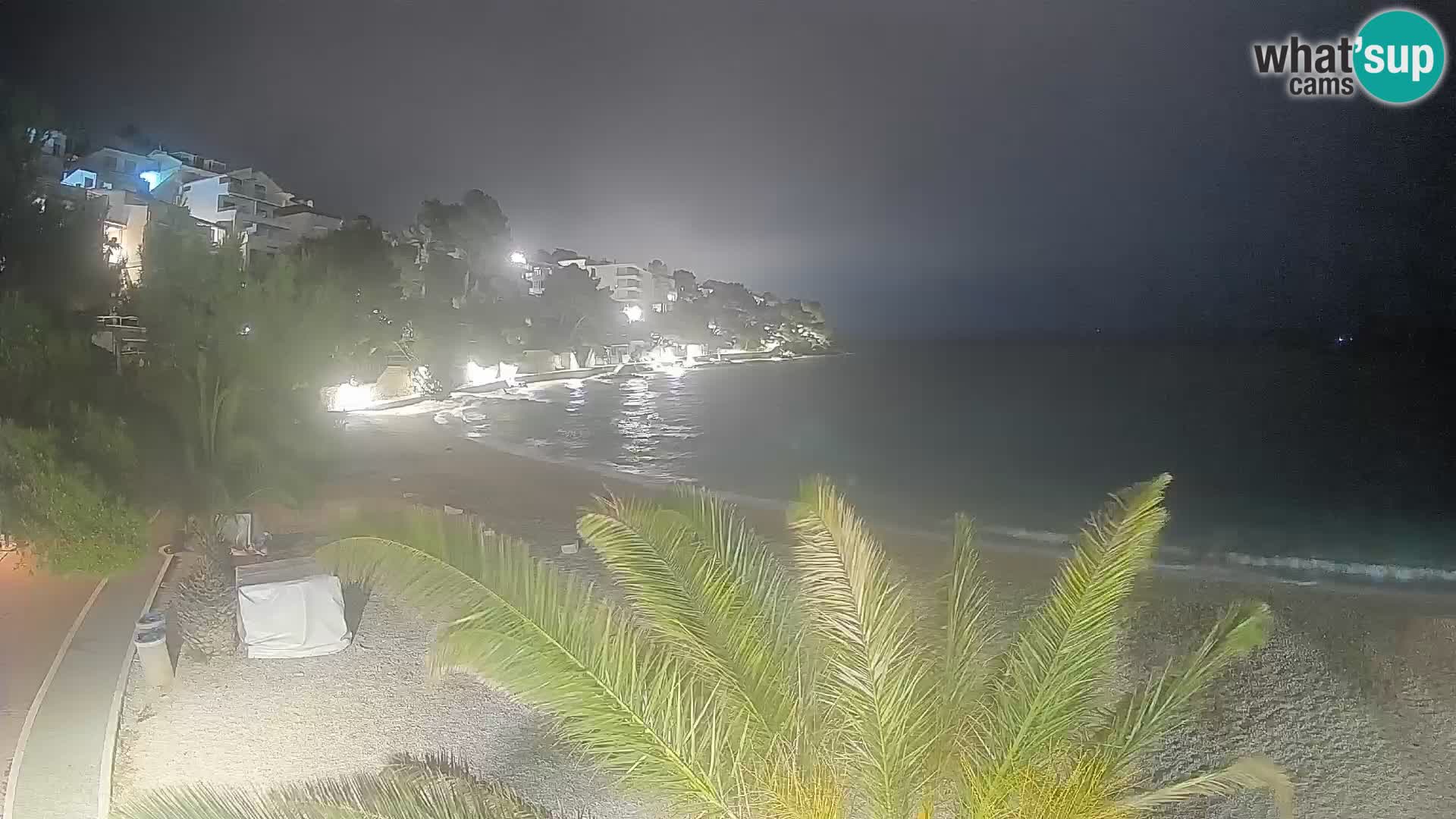 Webcam Playa Lučica Brela – Vista en directo de la costa adriática