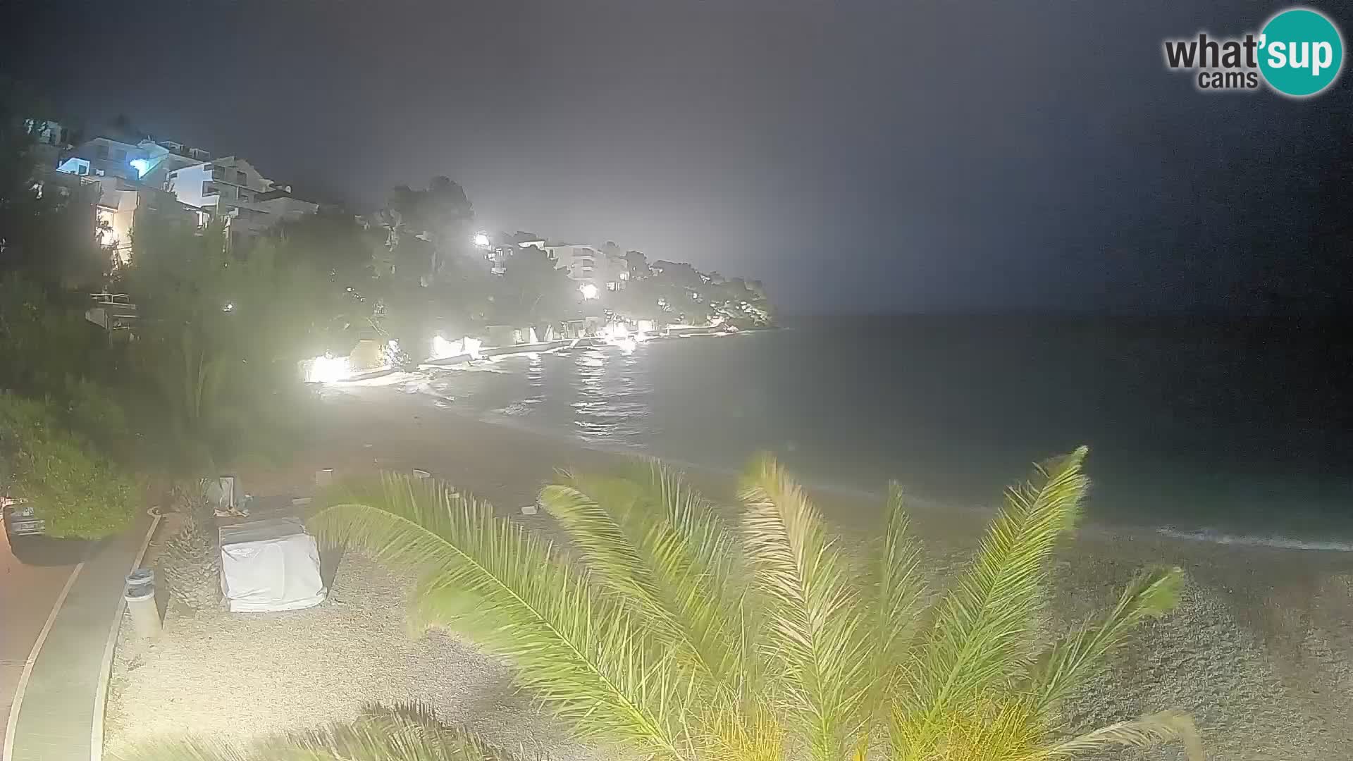Webcam Plage Lučica Brela – Vue en direct sur la côte adriatique