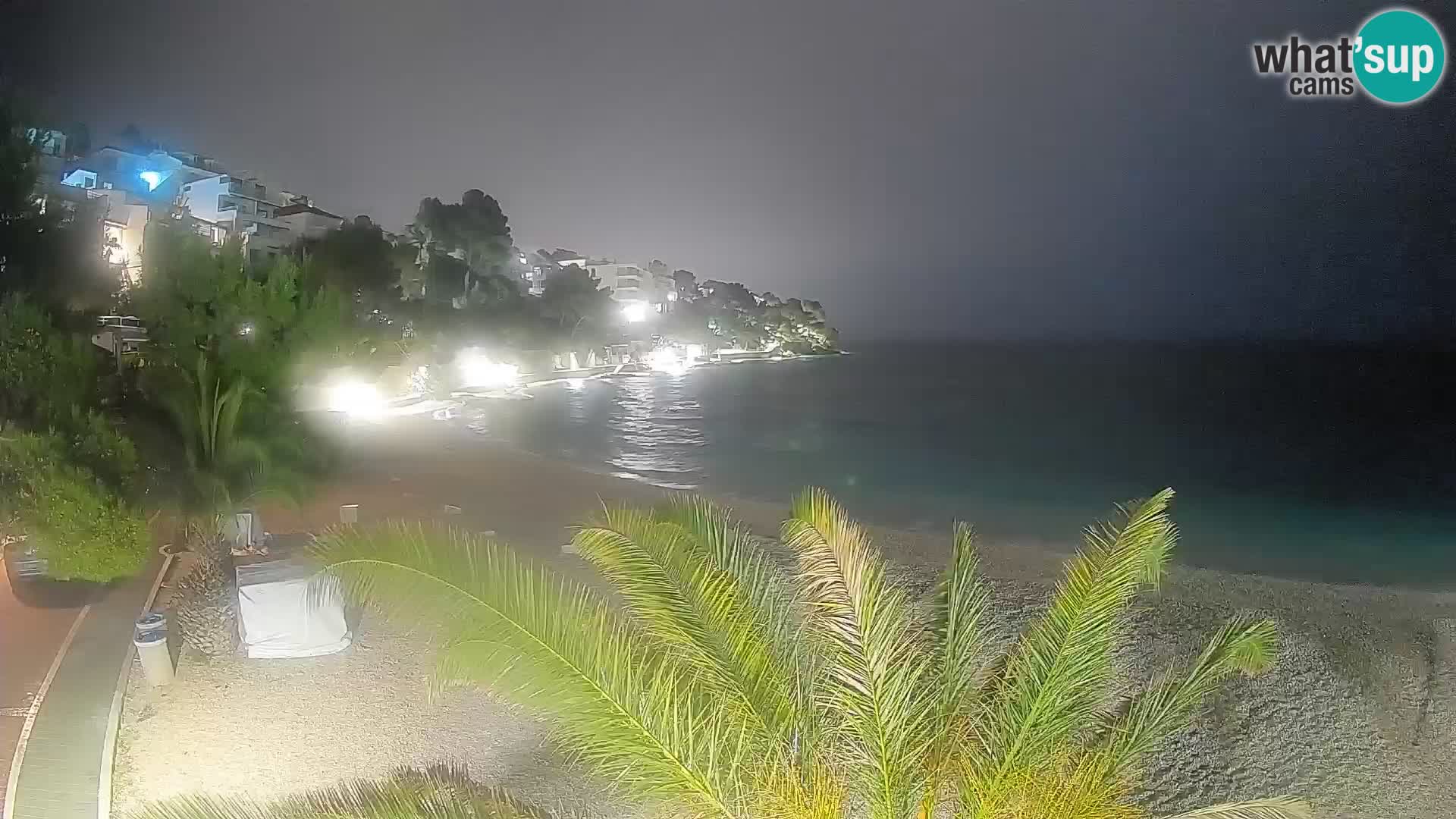 Webcam Spiaggia Lučica Brela – Vista live sulla costa adriatica