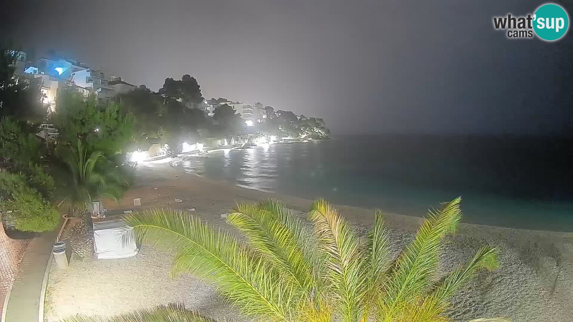 Webcam Playa Lučica Brela – Vista en directo de la costa adriática