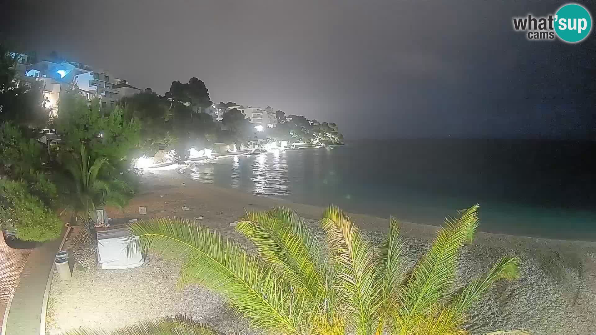 Webcam Spiaggia Lučica Brela – Vista live sulla costa adriatica