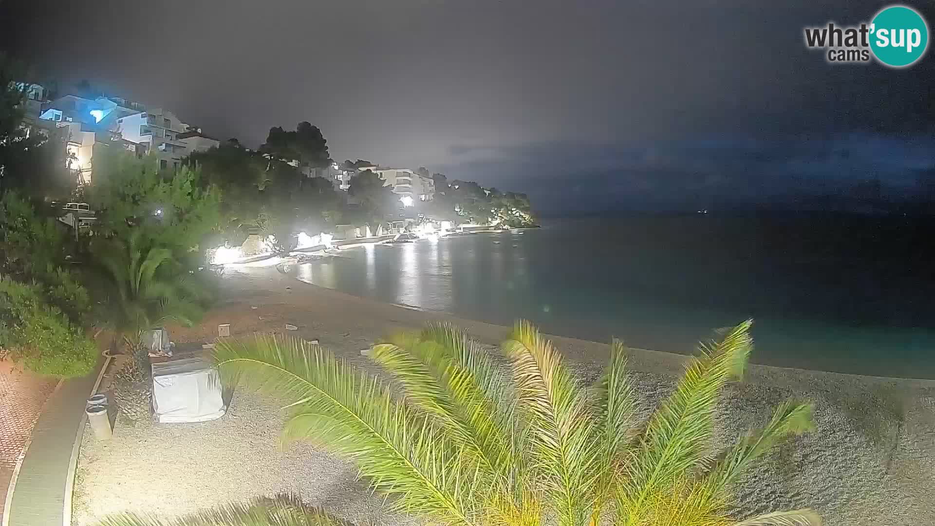 Webcam Lučica Beach Brela – Live View from the Adriatic Coast