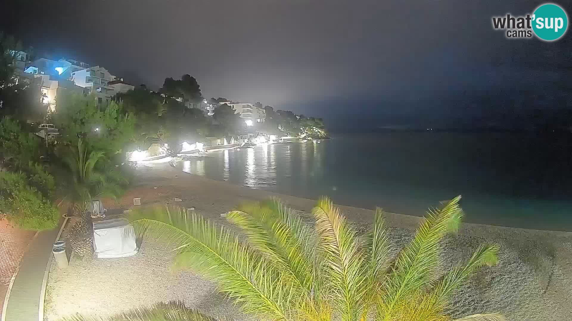 Webcam Playa Lučica Brela – Vista en directo de la costa adriática