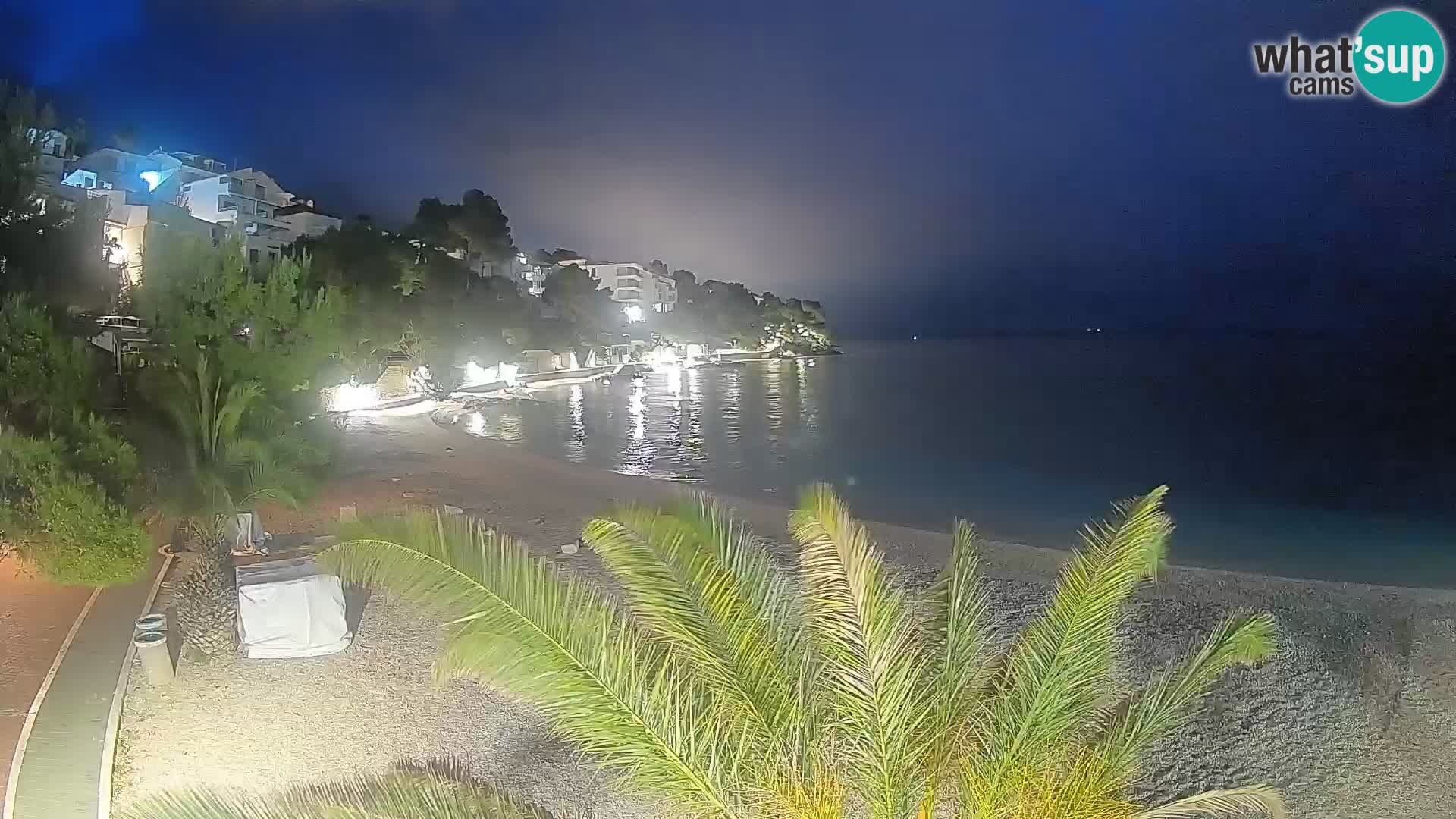 Webcam Lučica Beach Brela – Live View from the Adriatic Coast