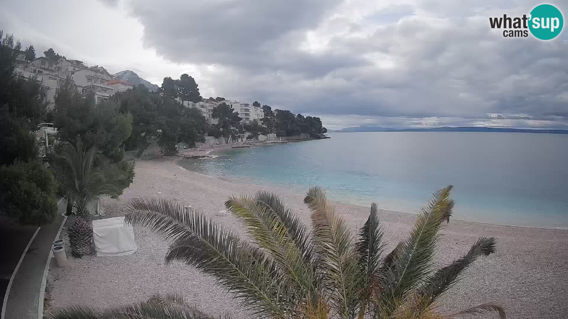 Webcam Lučica Beach Brela – Live View from the Adriatic Coast