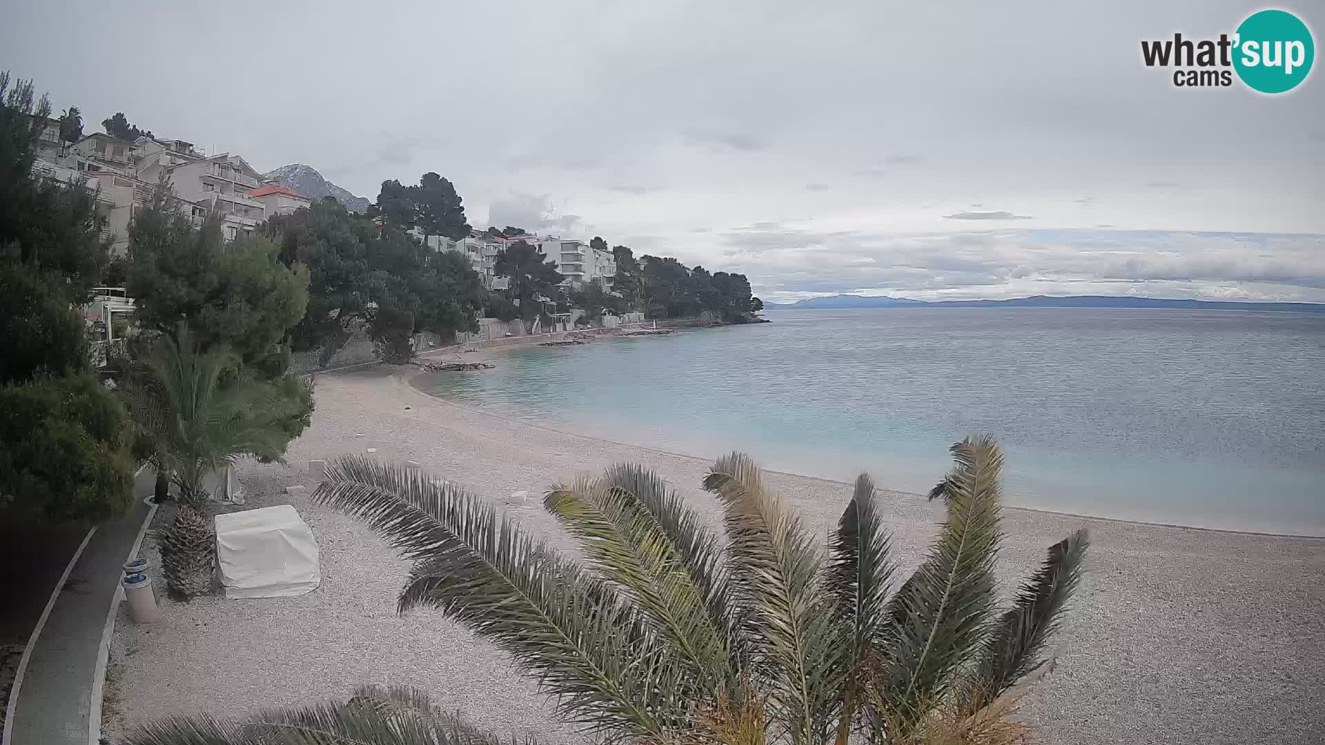 Webcam Lučica Beach Brela – Live View from the Adriatic Coast
