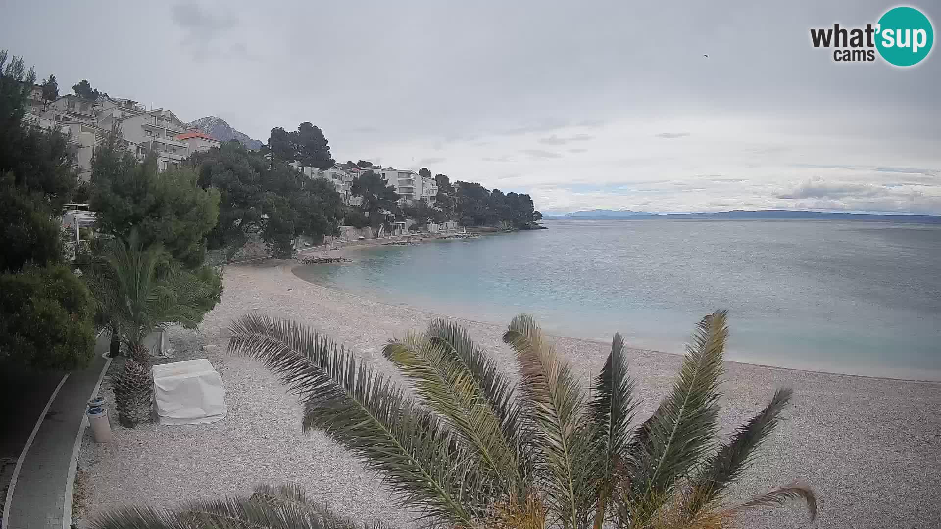 Webcam Lučica Beach Brela – Live View from the Adriatic Coast