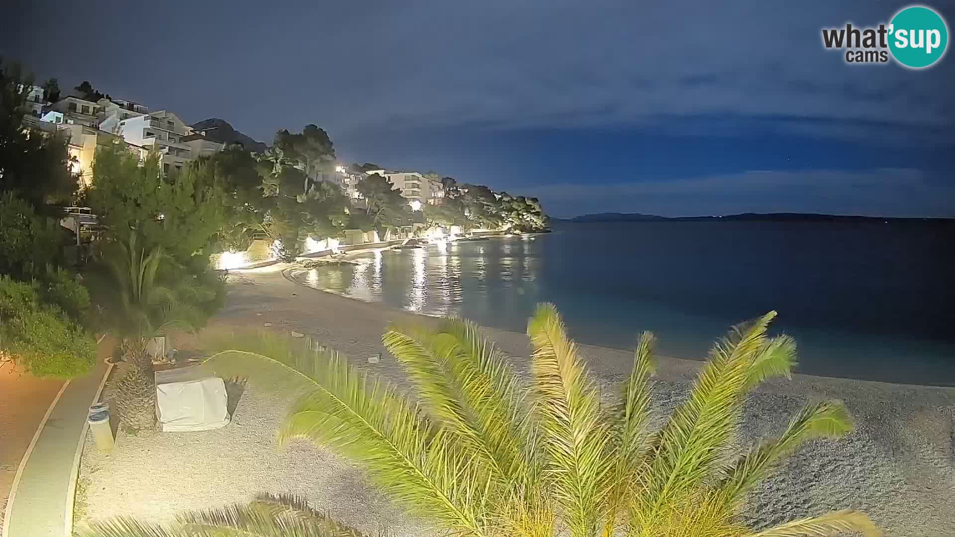 Webcam Lučica Beach Brela – Live View from the Adriatic Coast