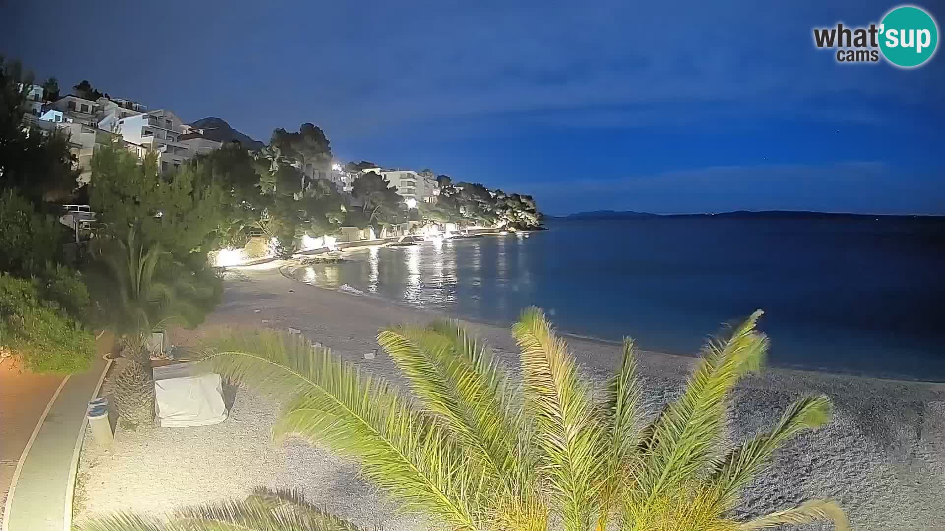 Webcam Lučica Beach Brela – Live View from the Adriatic Coast