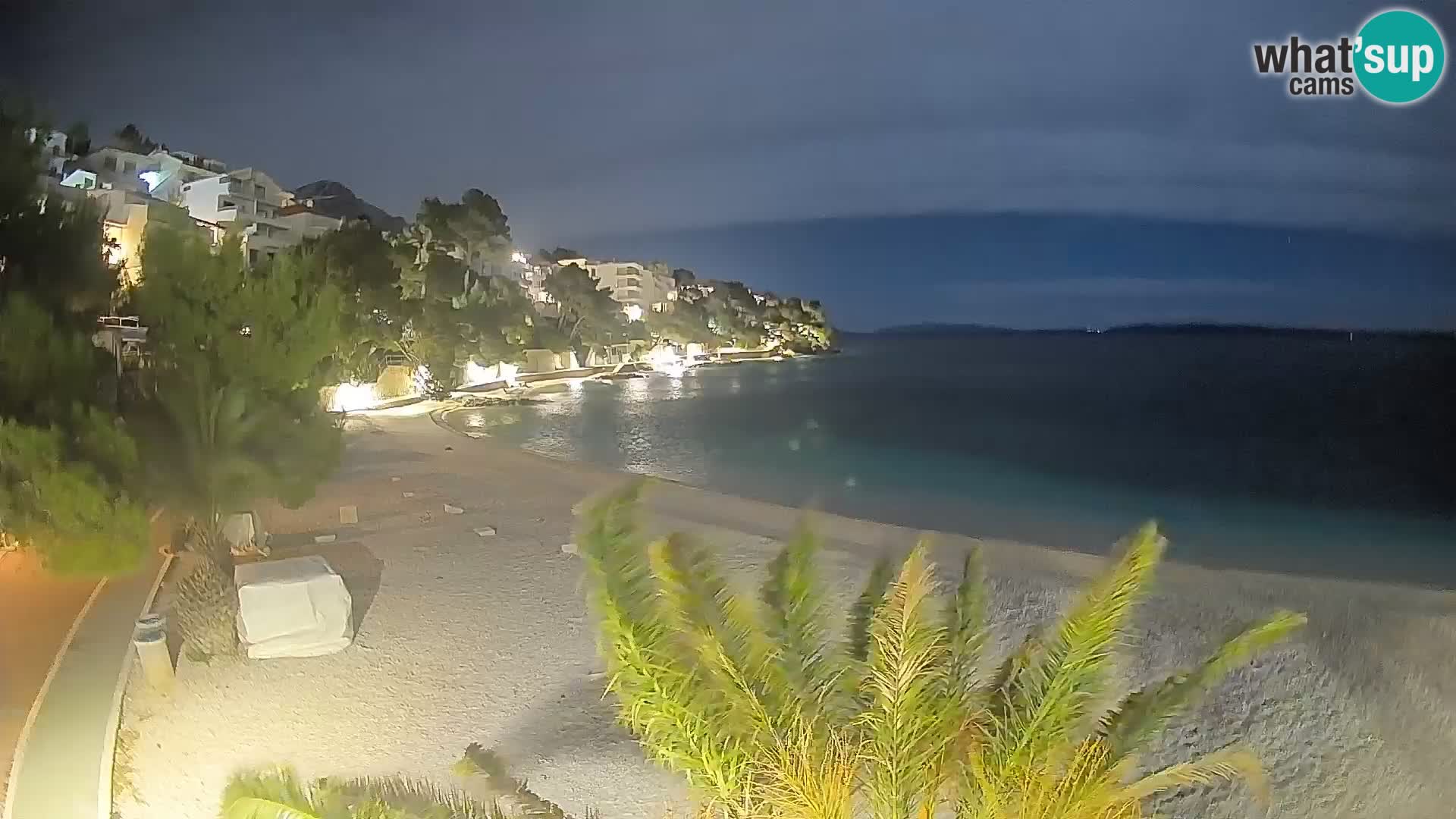 Webcam Lučica Beach Brela – Live View from the Adriatic Coast