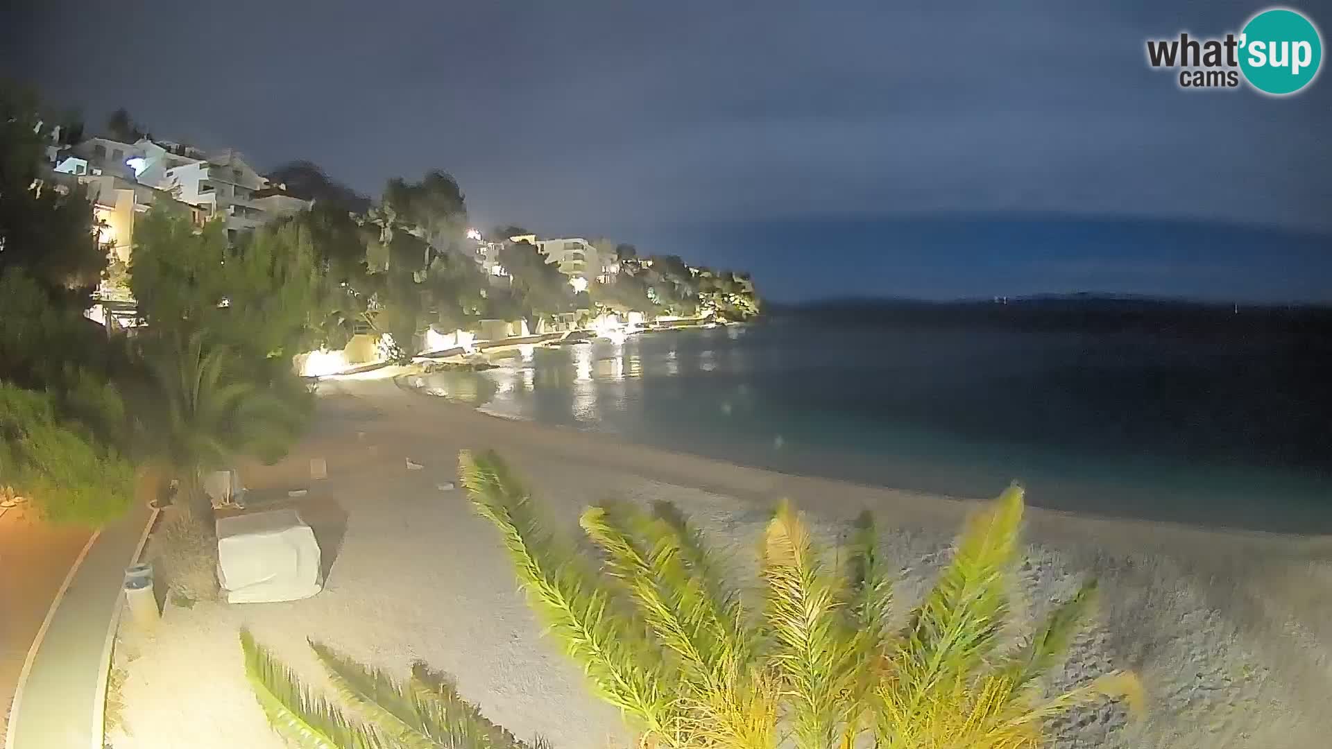 Webcam Playa Lučica Brela – Vista en directo de la costa adriática