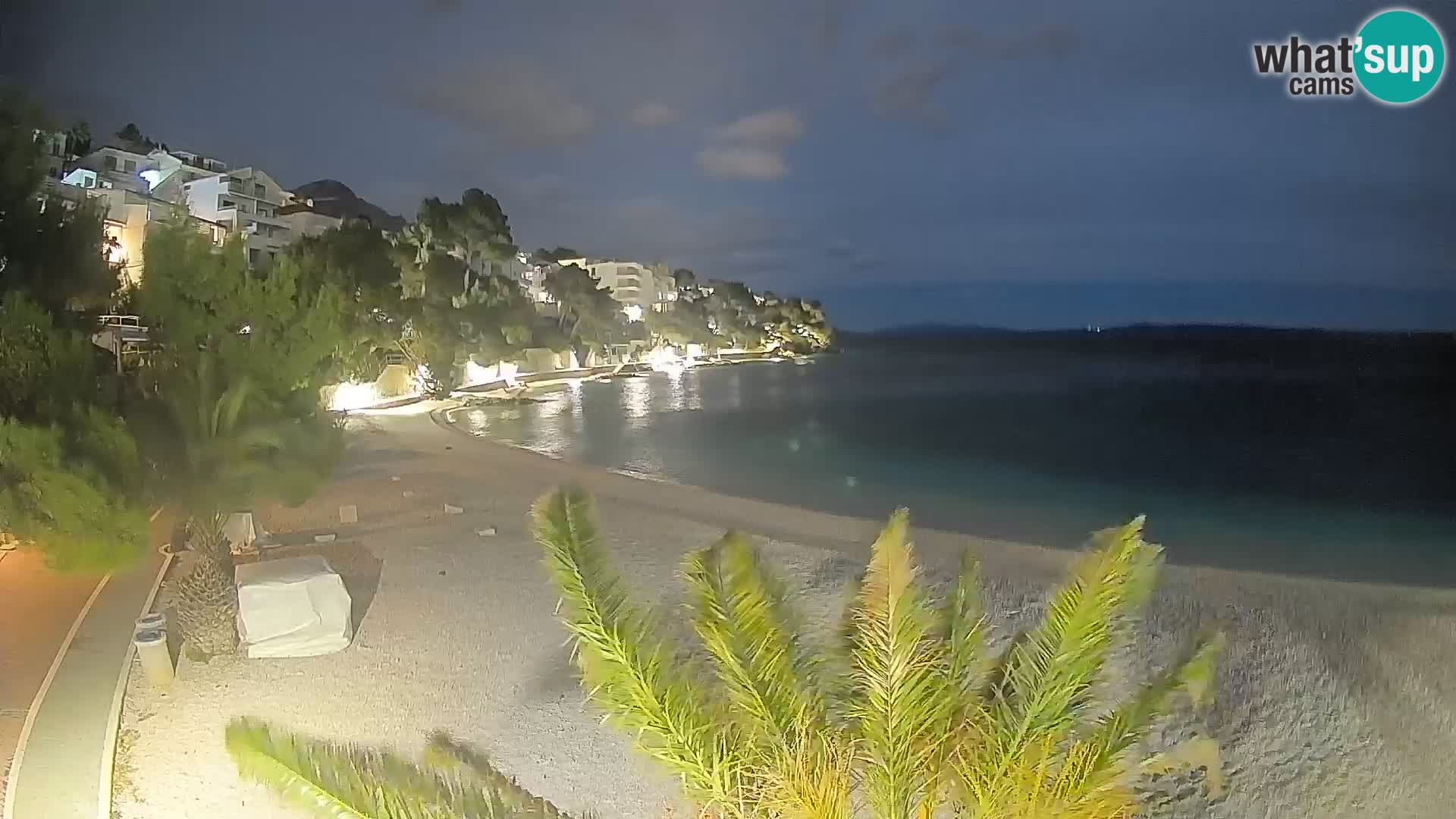 Webcam Playa Lučica Brela – Vista en directo de la costa adriática