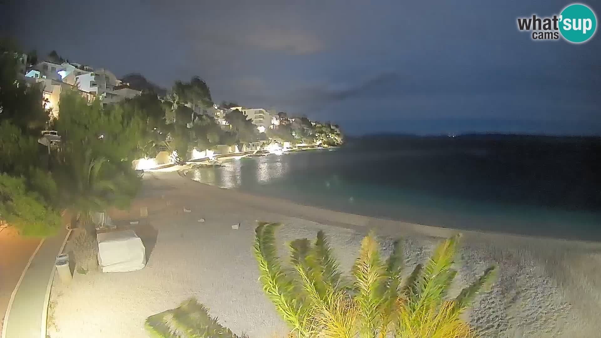 Webcam Playa Lučica Brela – Vista en directo de la costa adriática