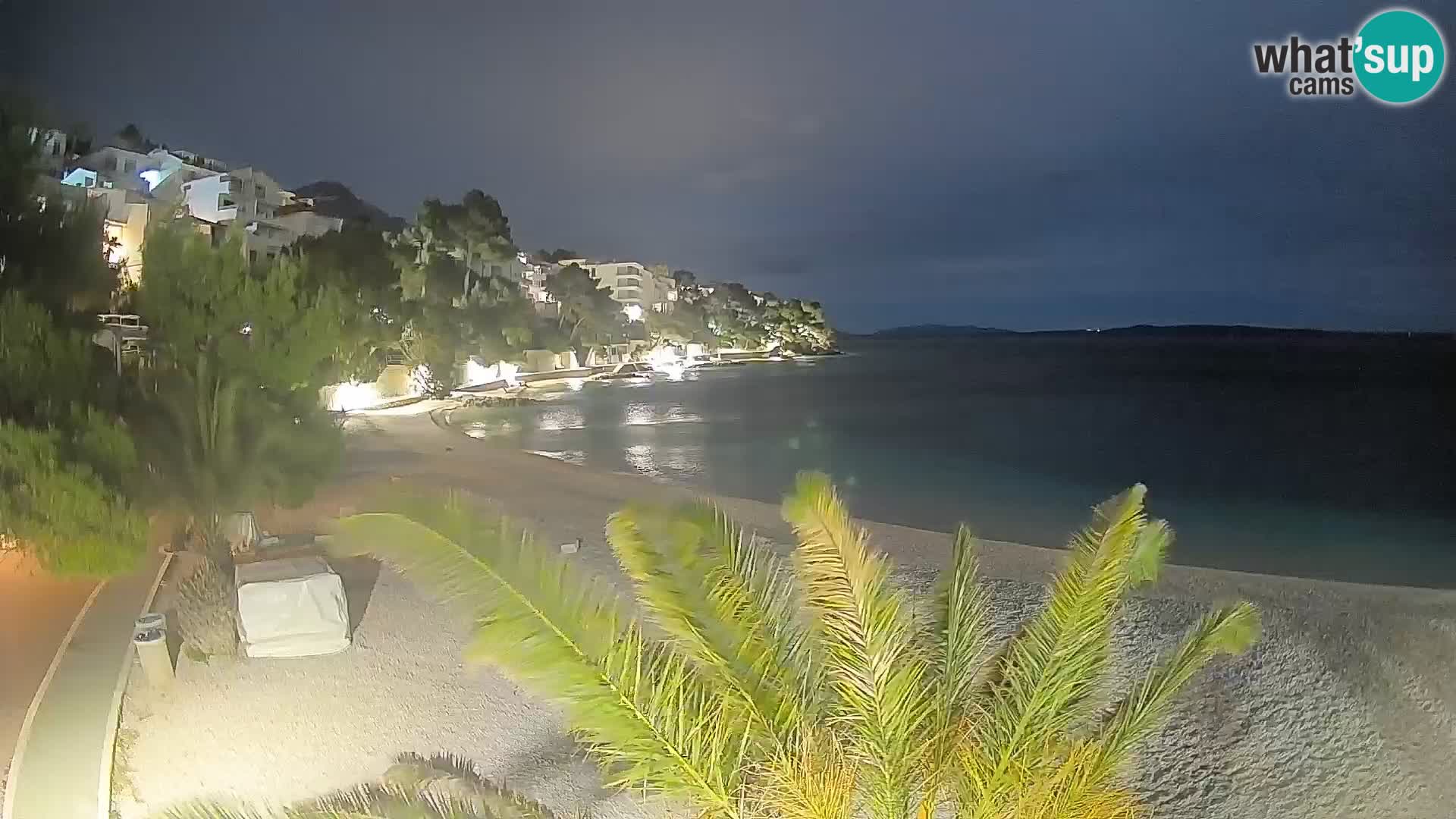 Webcam Spiaggia Lučica Brela – Vista live sulla costa adriatica