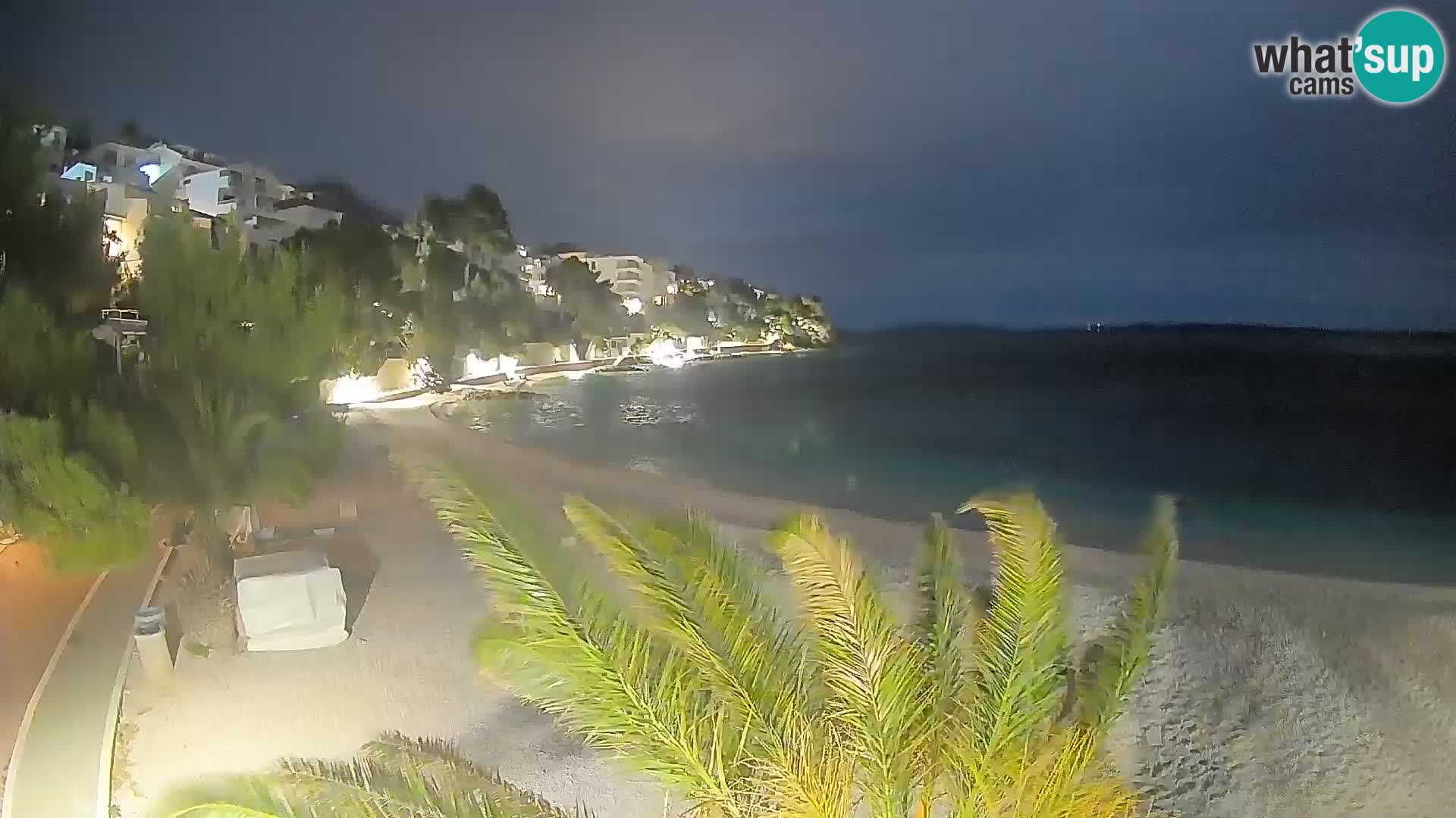 Webcam Plage Lučica Brela – Vue en direct sur la côte adriatique