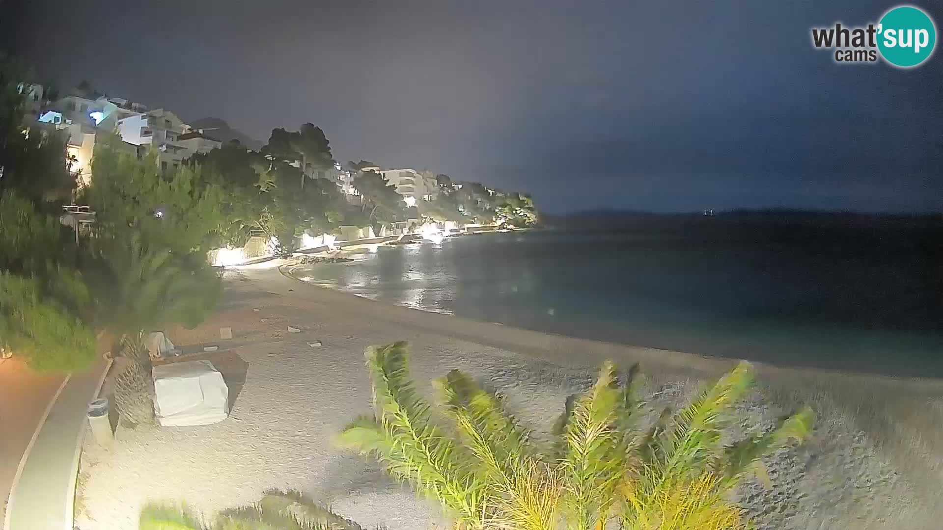Webcam Spiaggia Lučica Brela – Vista live sulla costa adriatica