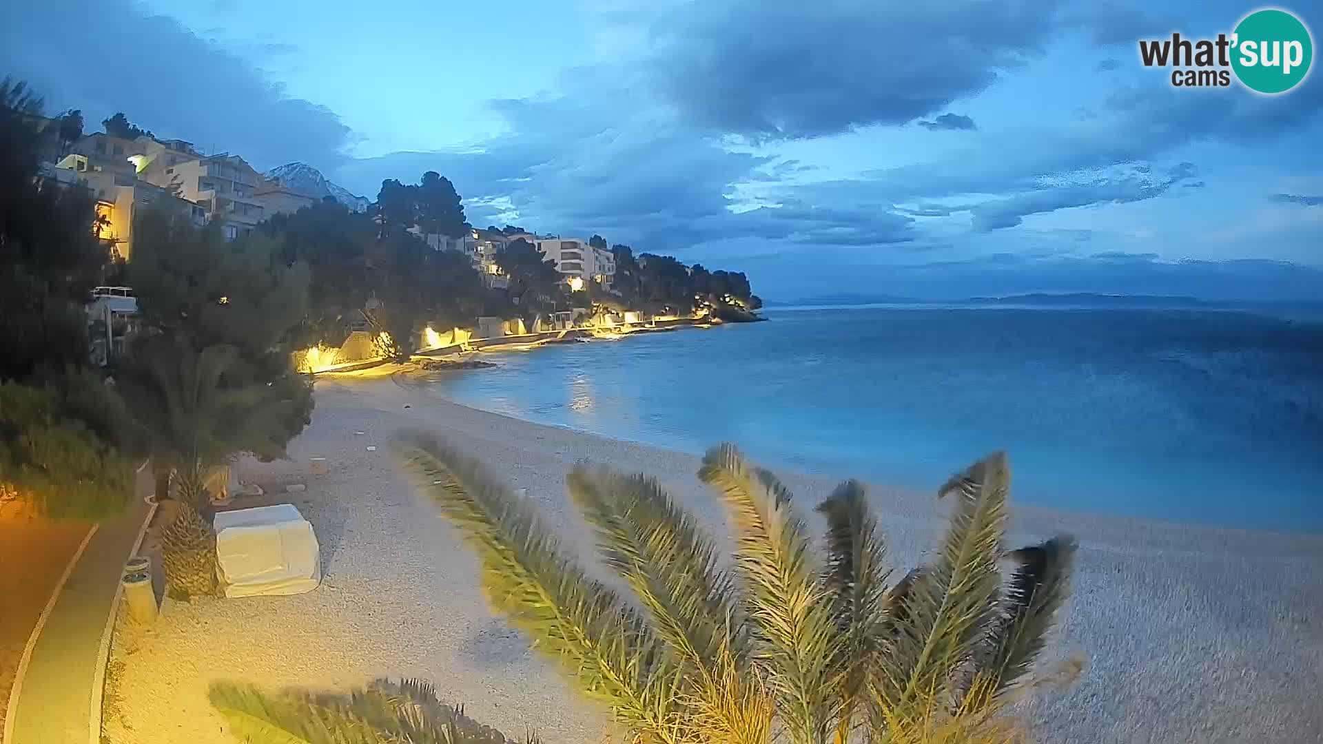Webcam Lučica Beach Brela – Live View from the Adriatic Coast