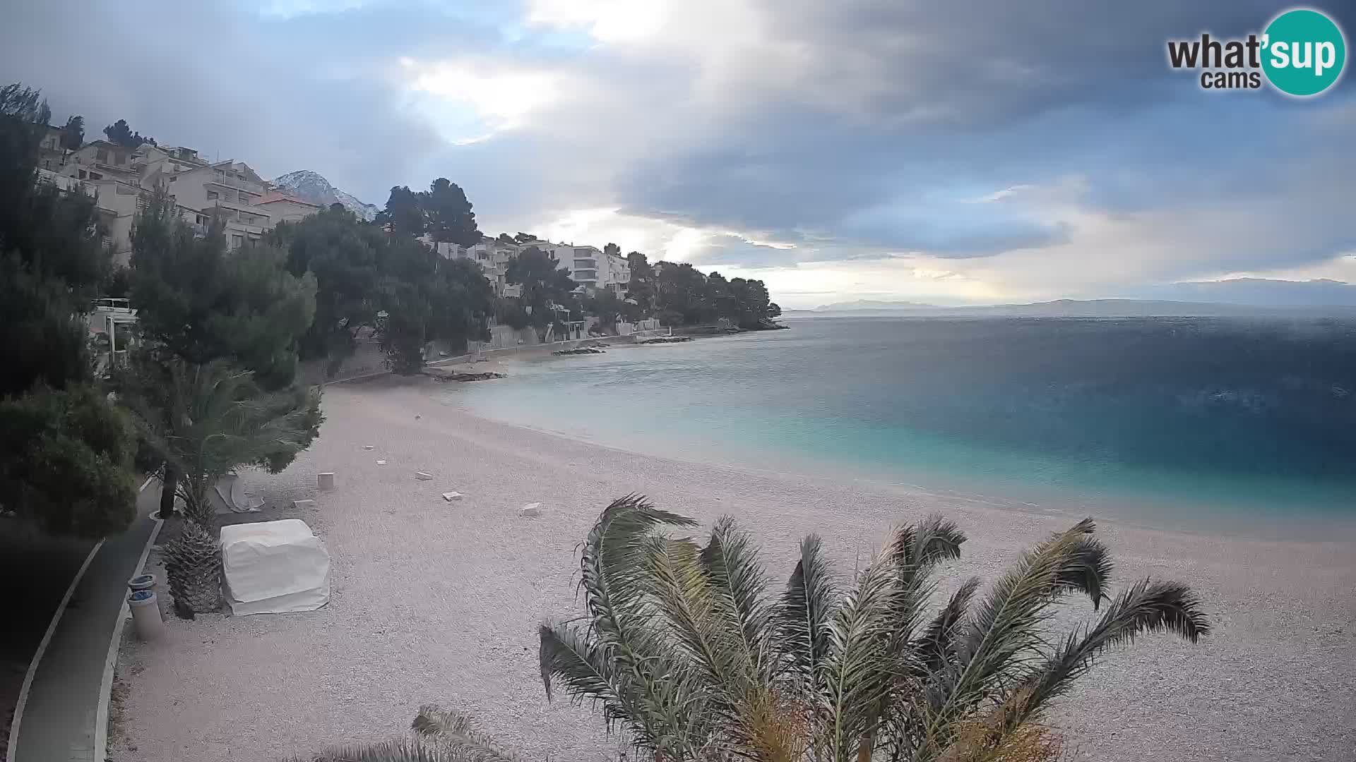 Webcam Lučica Beach Brela – Live View from the Adriatic Coast