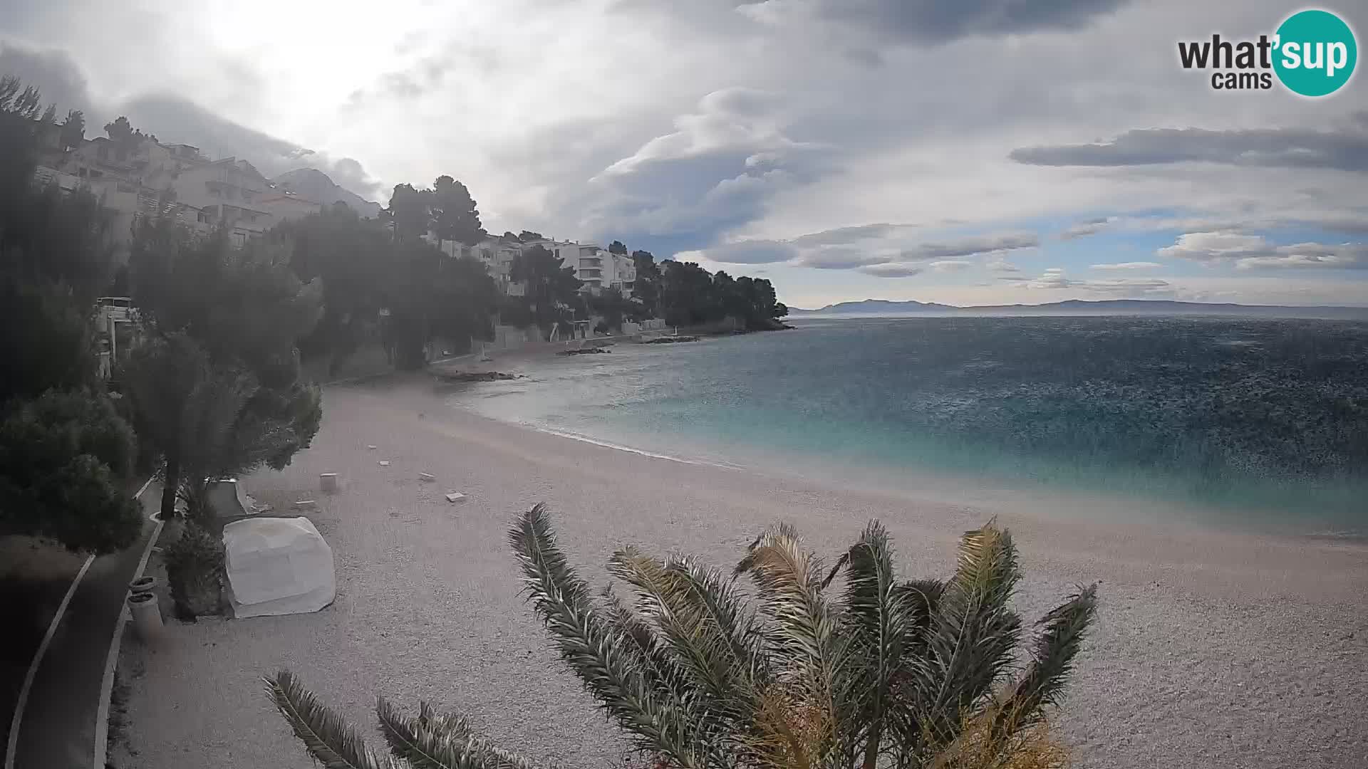 Webcam Lučica Beach Brela – Live View from the Adriatic Coast