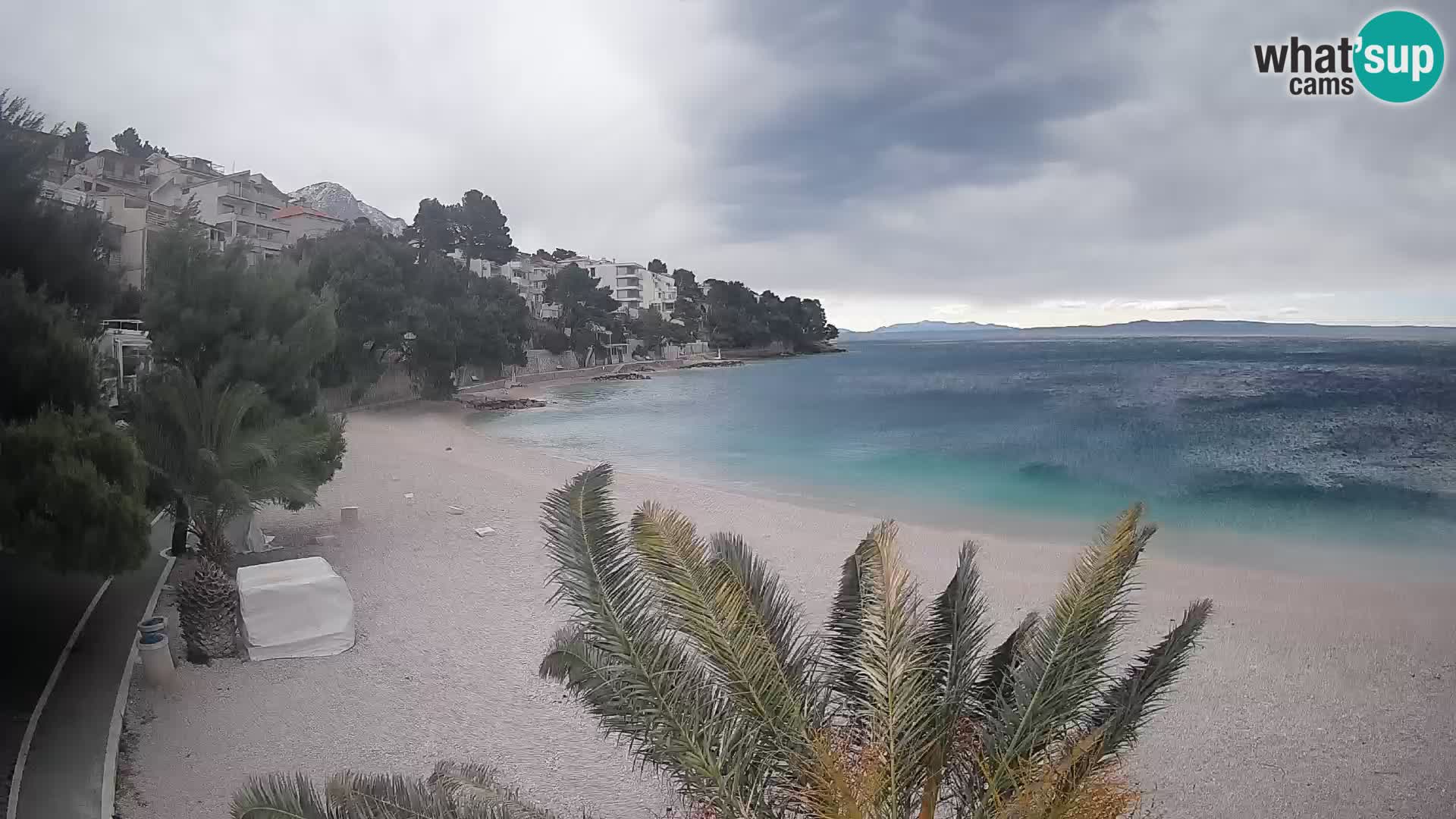 Webcam Lučica Beach Brela – Live View from the Adriatic Coast