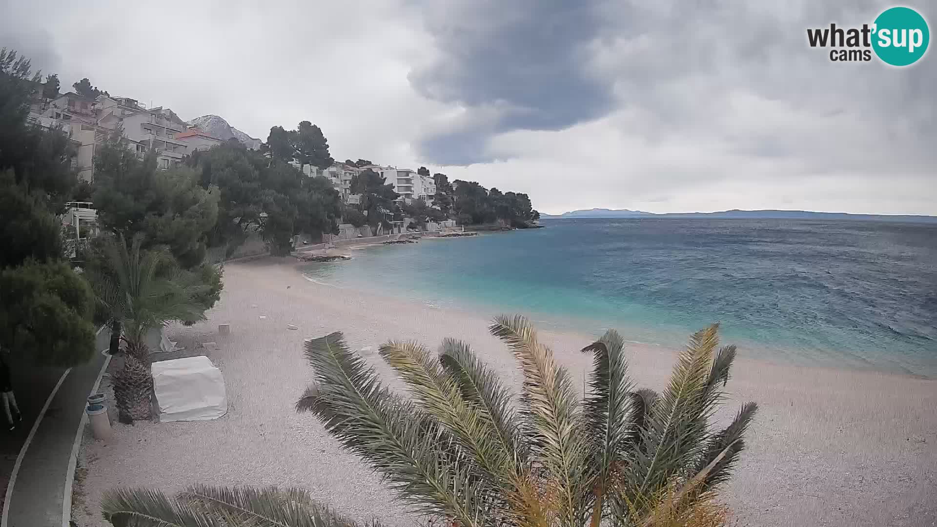 Webcam Playa Lučica Brela – Vista en directo de la costa adriática