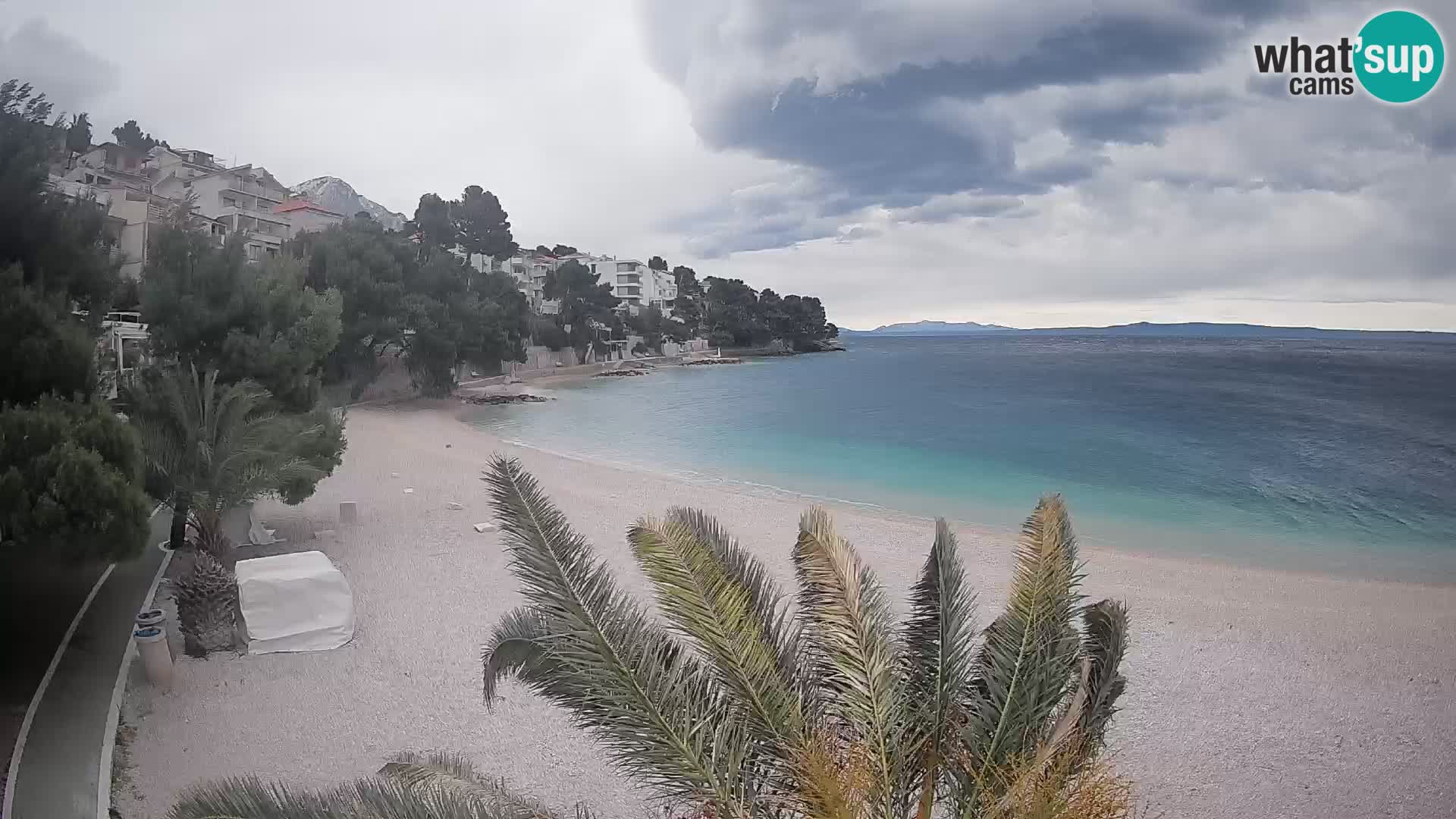 Webcam Playa Lučica Brela – Vista en directo de la costa adriática