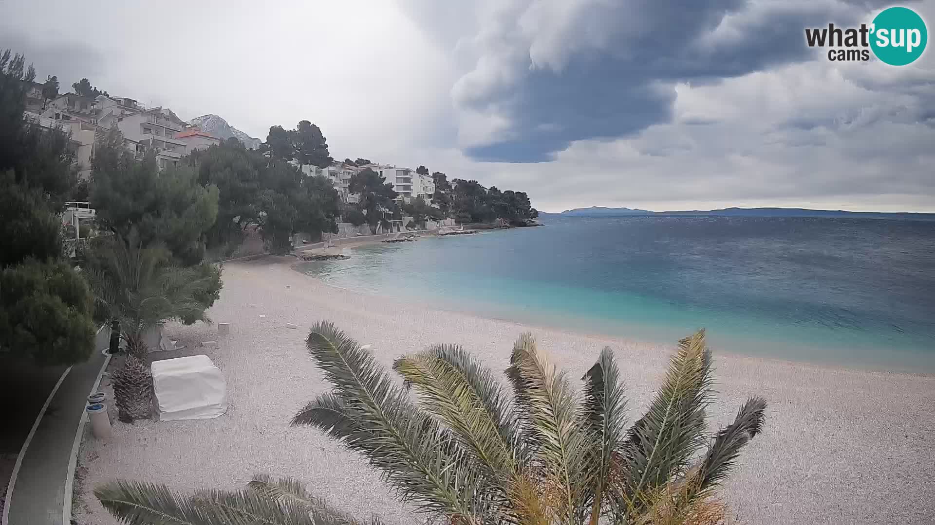 Webcam Lučica Beach Brela – Live View from the Adriatic Coast