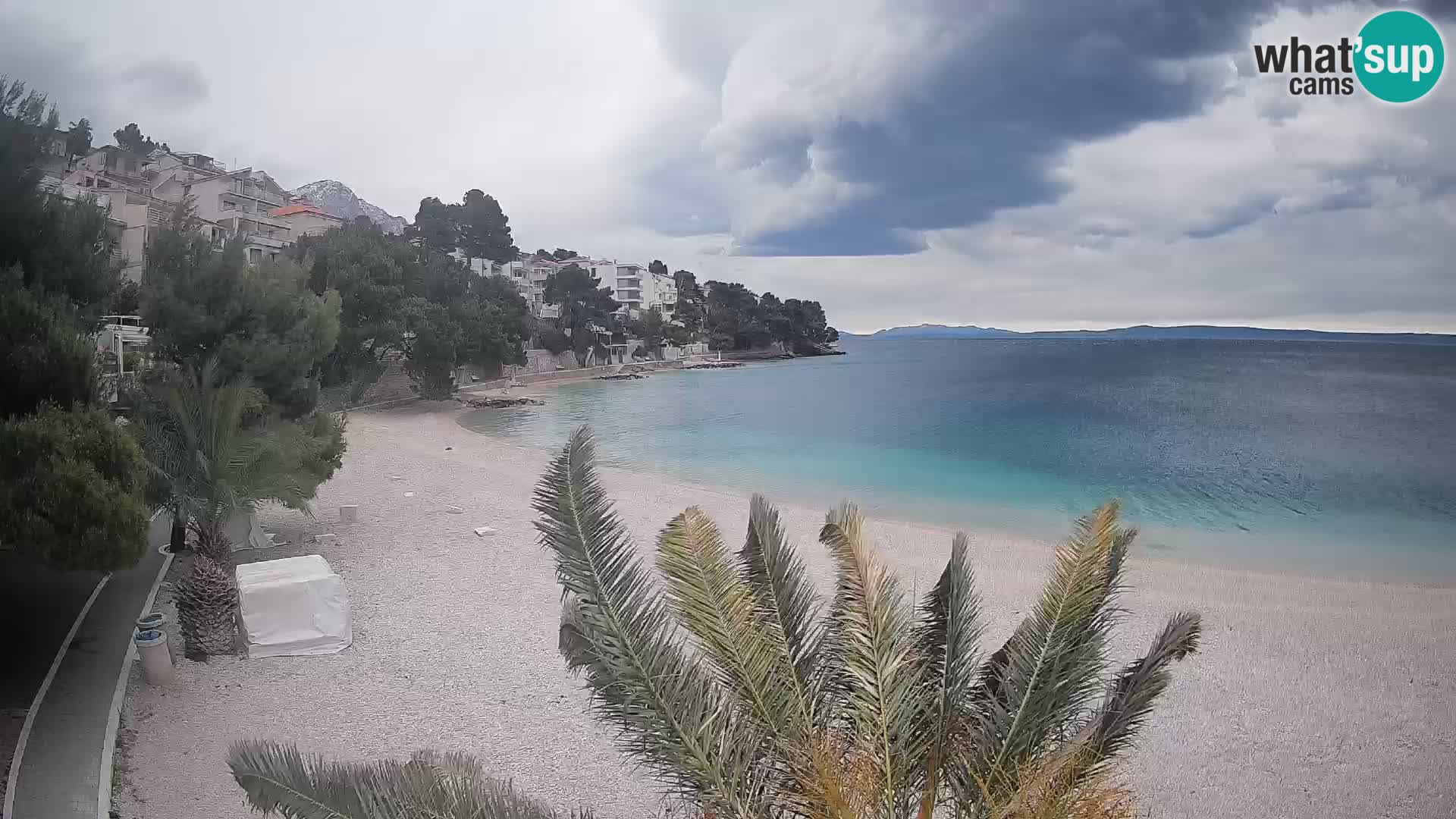 Webcam Lučica Beach Brela – Live View from the Adriatic Coast