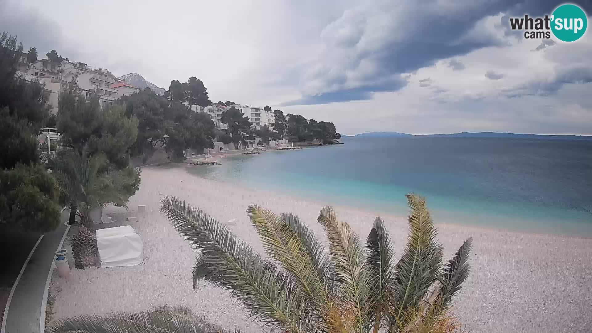 Webcam Lučica Beach Brela – Live View from the Adriatic Coast