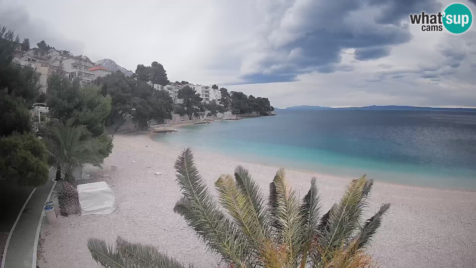 Webcam Lučica Beach Brela – Live View from the Adriatic Coast
