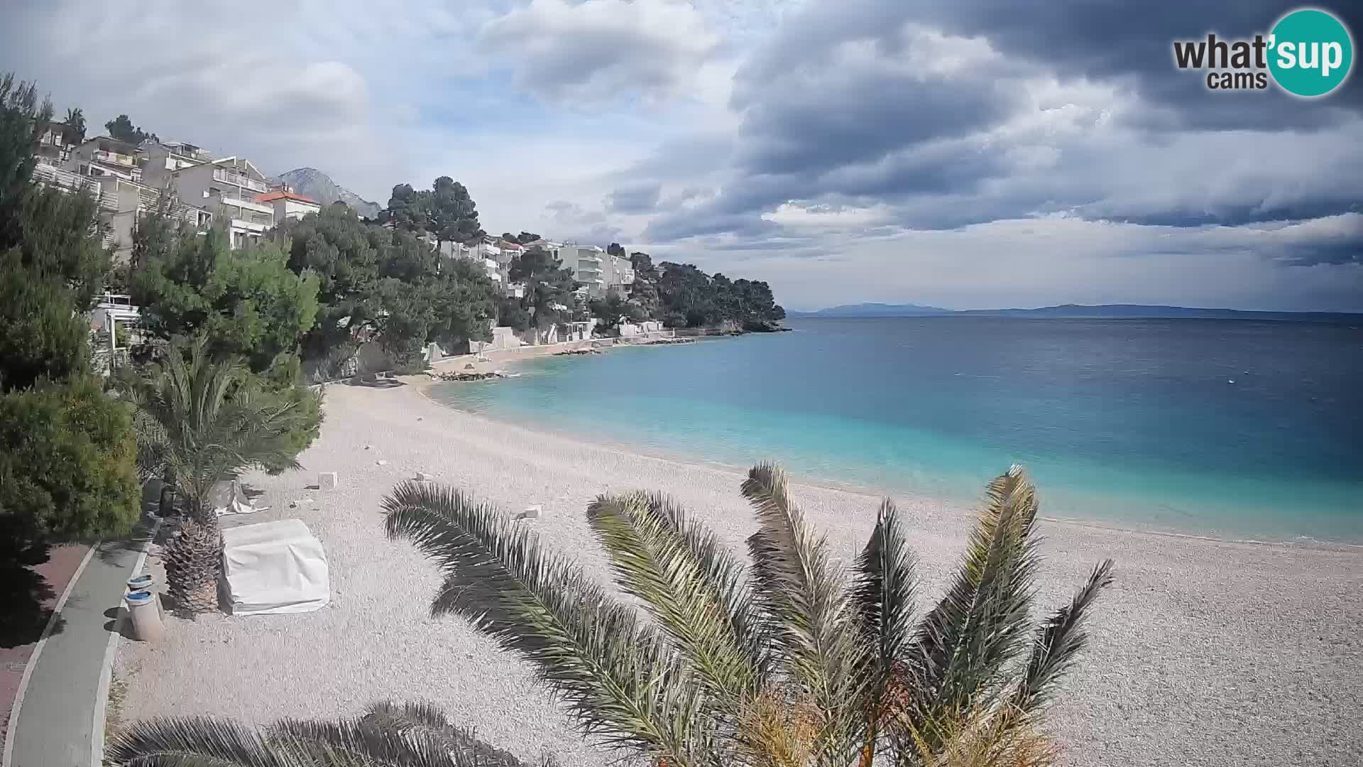 Webcam Lučica Beach Brela – Live View from the Adriatic Coast