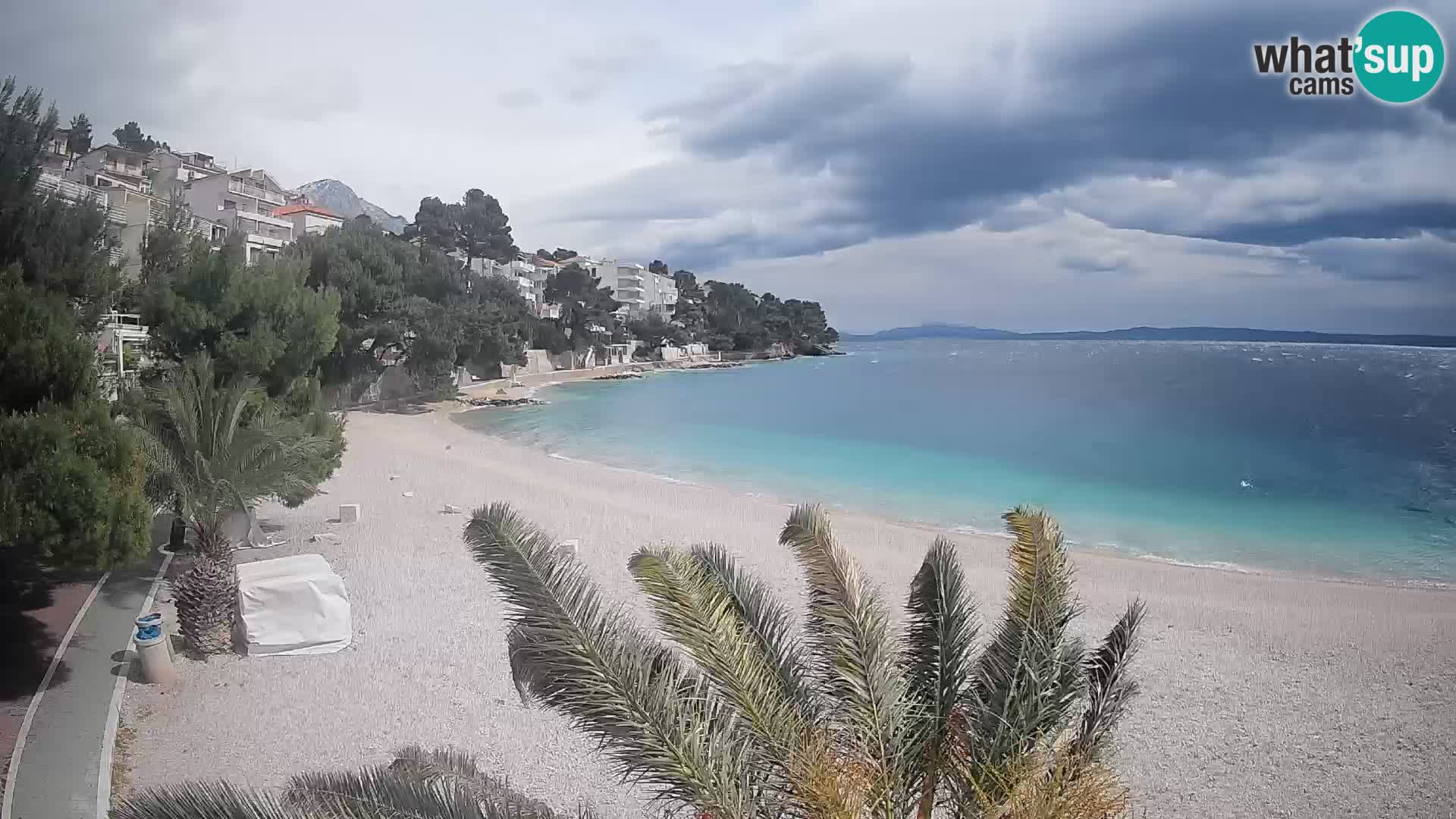 Webcam Lučica Beach Brela – Live View from the Adriatic Coast