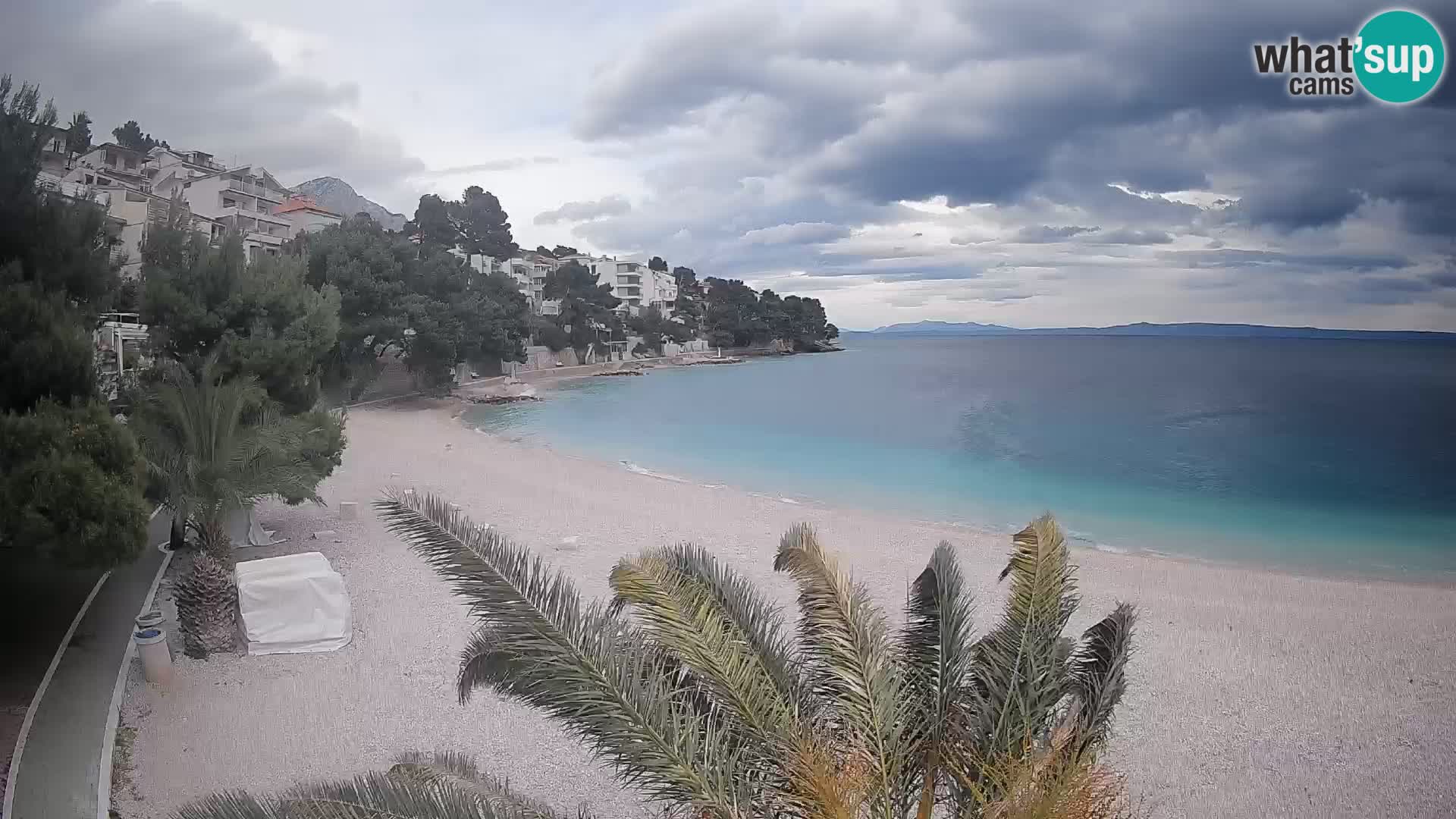 Webcam Lučica Beach Brela – Live View from the Adriatic Coast