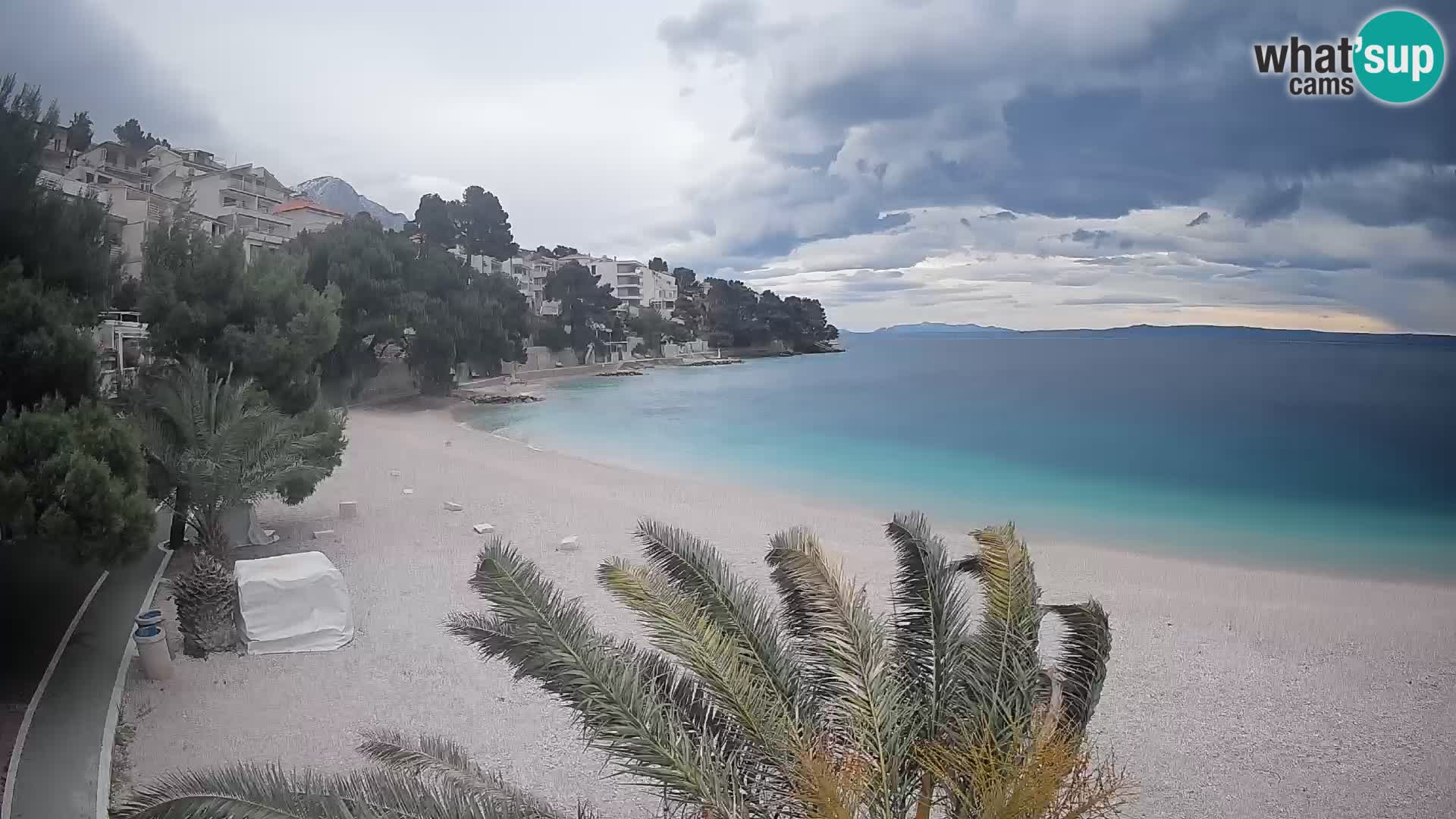 Webcam Lučica Beach Brela – Live View from the Adriatic Coast