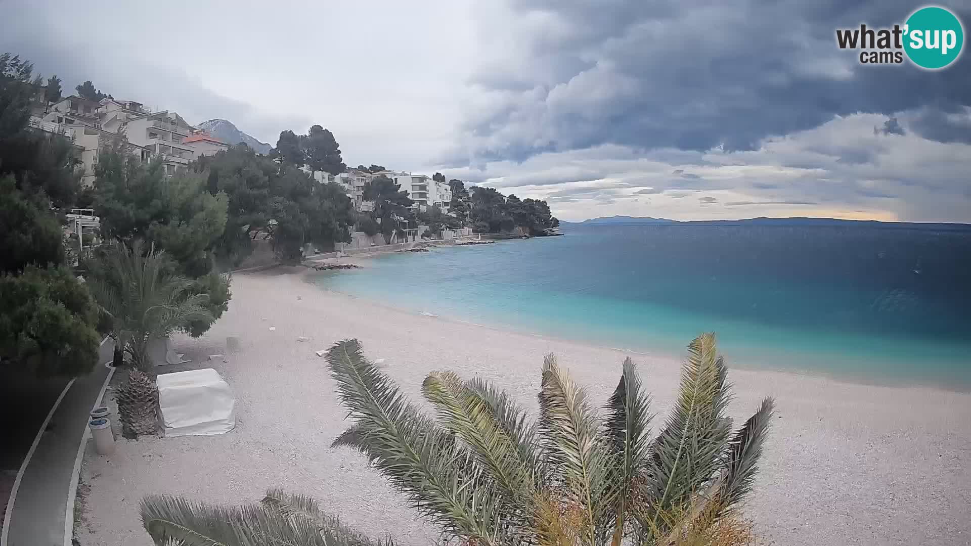 Webcam Lučica Beach Brela – Live View from the Adriatic Coast