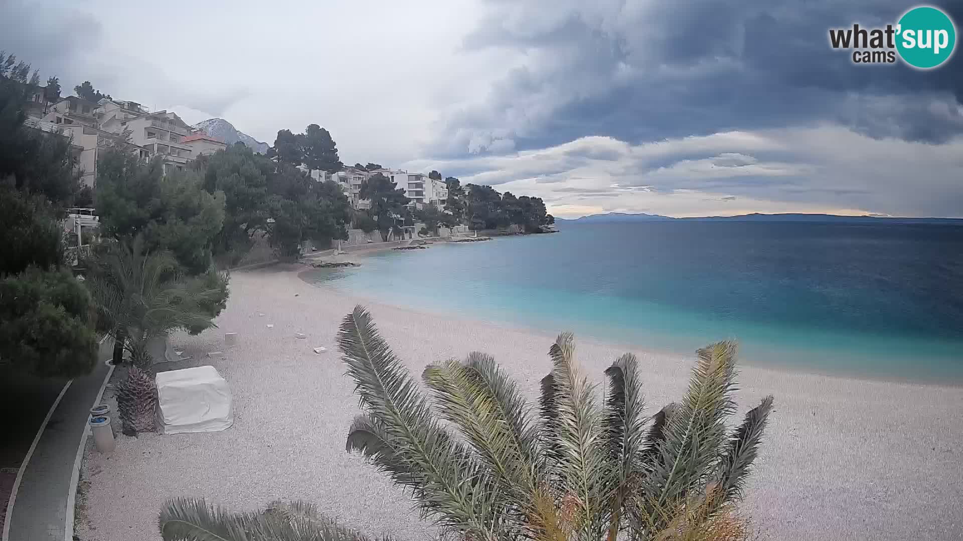 Webcam Lučica Beach Brela – Live View from the Adriatic Coast