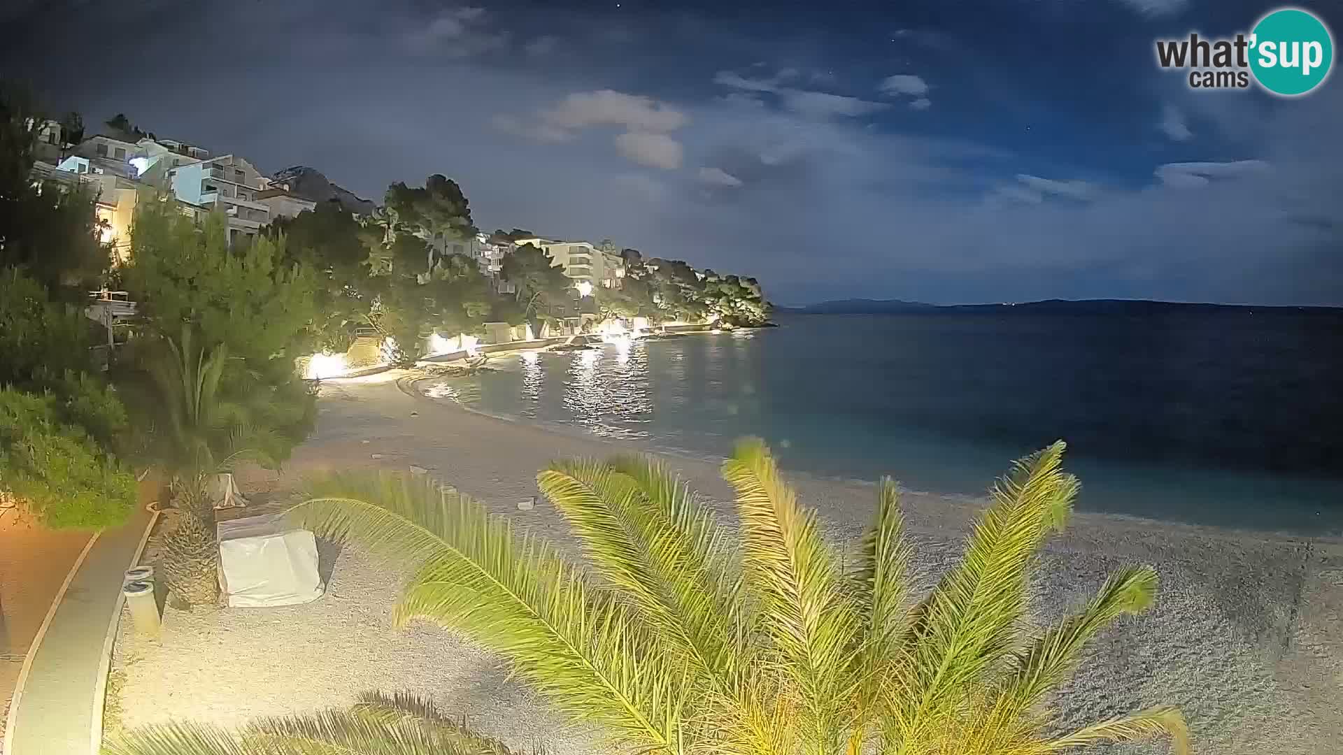Webcam Lučica Beach Brela – Live View from the Adriatic Coast