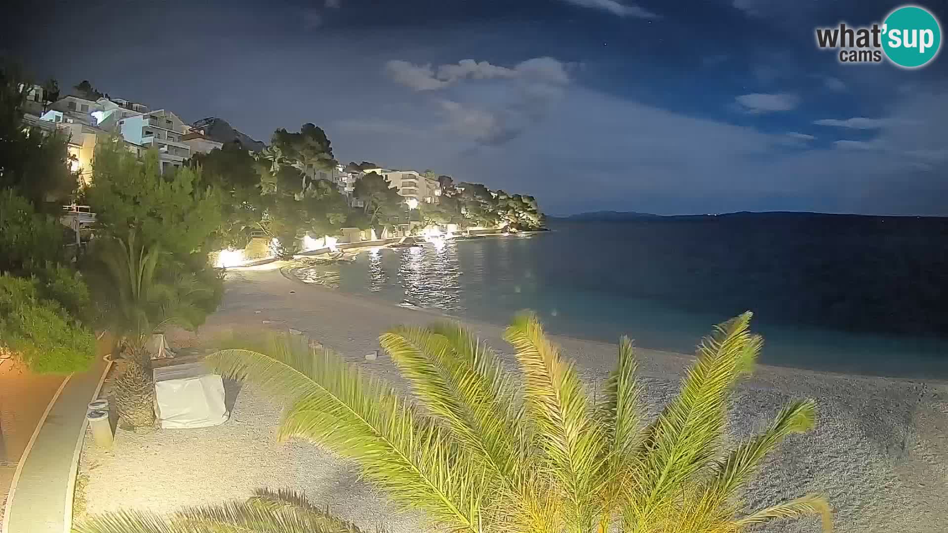 Webcam Lučica Beach Brela – Live View from the Adriatic Coast