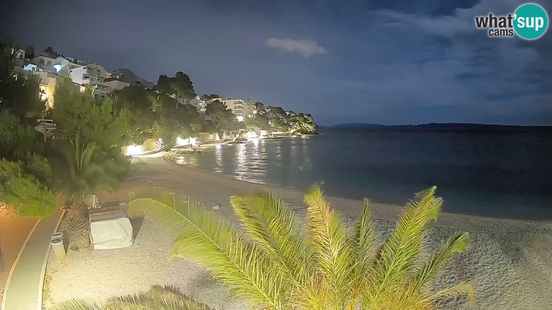 Webcam Lučica Beach Brela – Live View from the Adriatic Coast