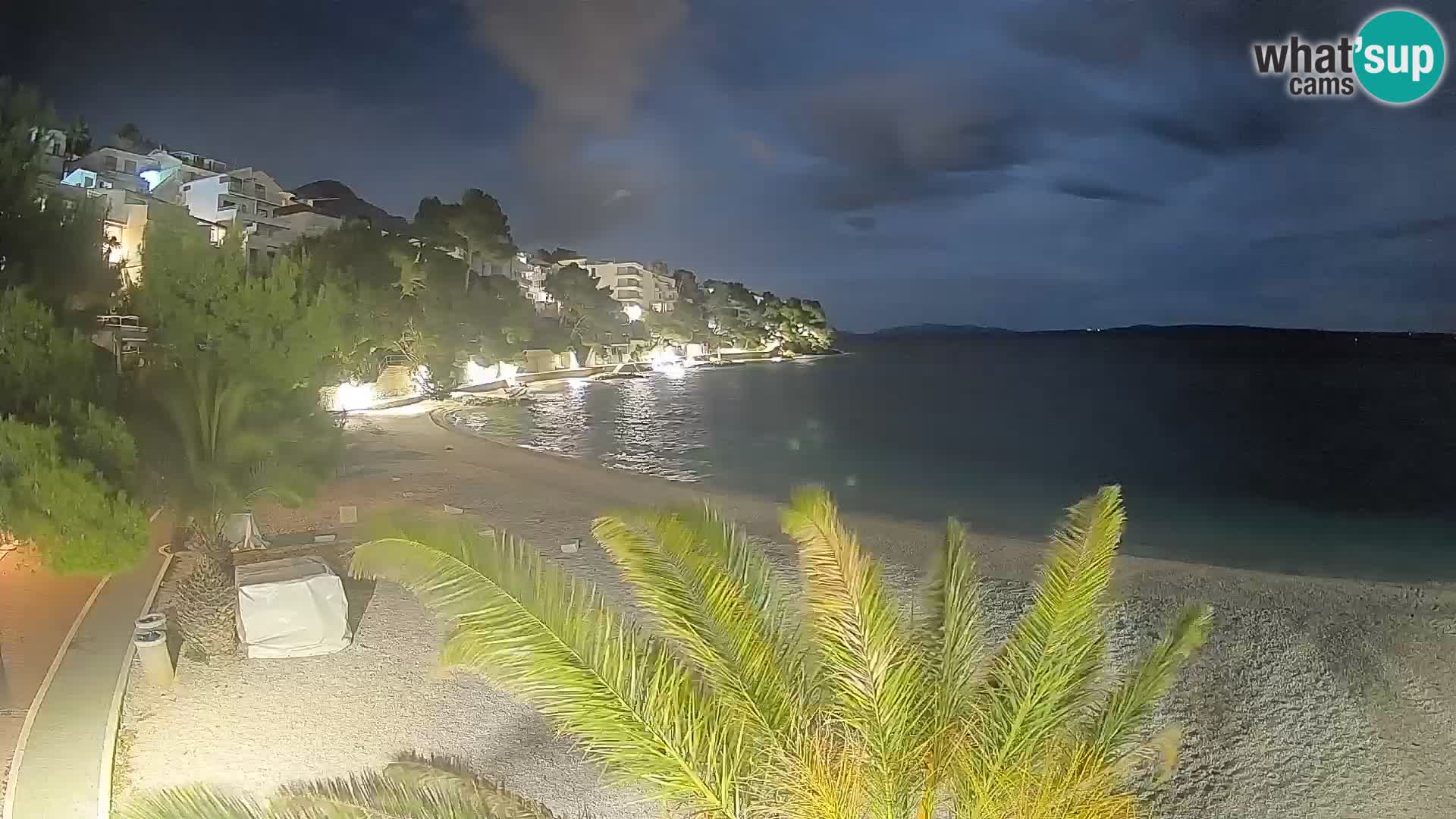 Webcam Playa Lučica Brela – Vista en directo de la costa adriática