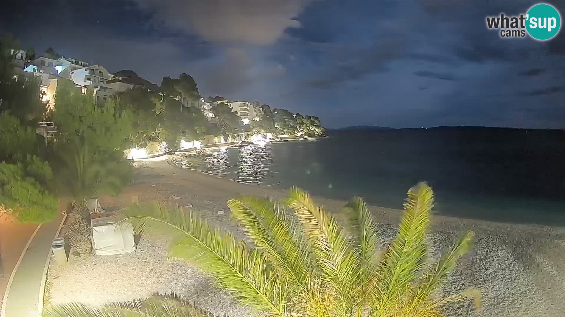 Webcam Playa Lučica Brela – Vista en directo de la costa adriática
